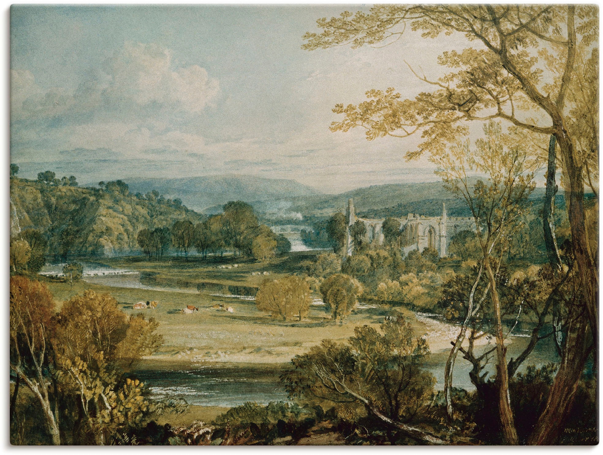 Artland Paveikslas »Blick zur Bolton Abbey Yor...