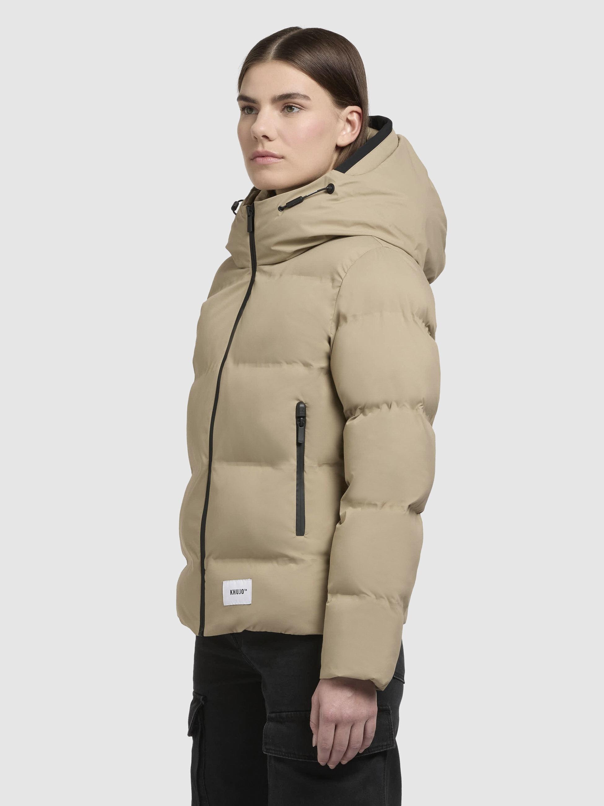 khujo Winterjacke »Liev-YM«, mit Kapuze, Warme gesteppte Damen Kapuzenjacke