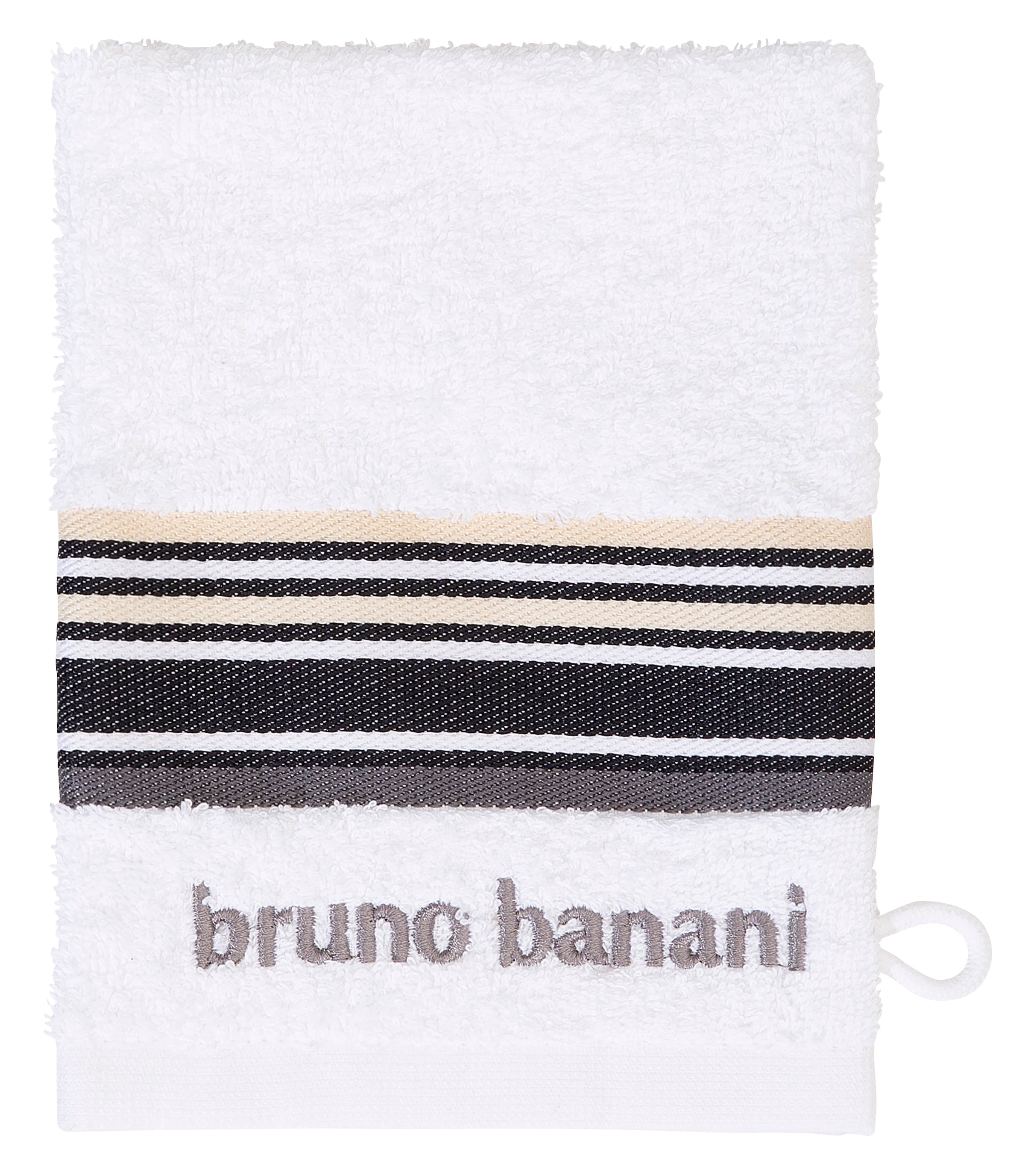 mit Markenlogo, auf und Rechnung Set, Set, 7 Baumwolle Banani 100% tlg., Bruno teiliges Handtuch Bordüre Handtücher »Maja«, Walkfrottee, Set 7 BAUR |