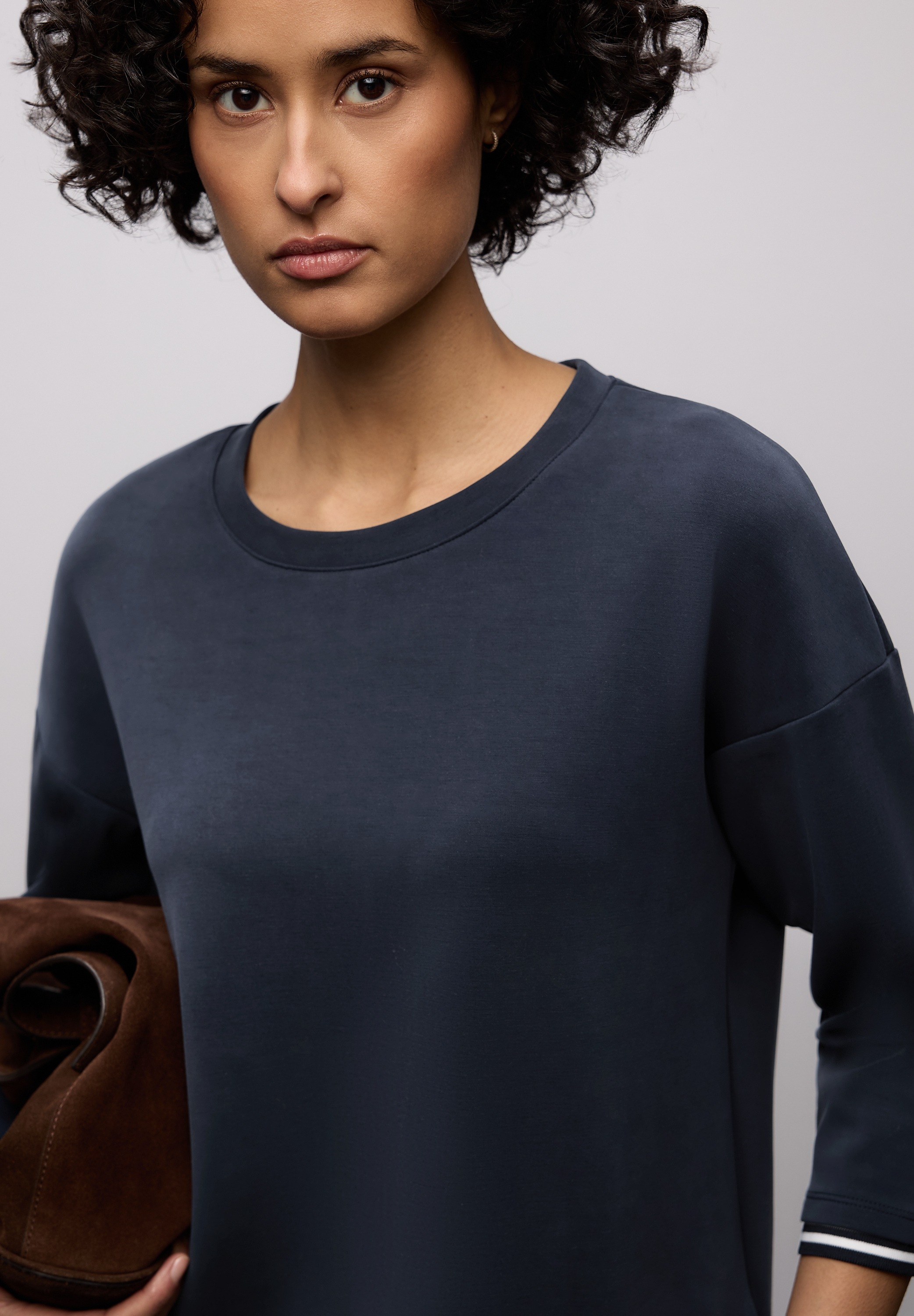 STREET ONE Rundhalsshirt Rundhalsausschnitt günstig online kaufen