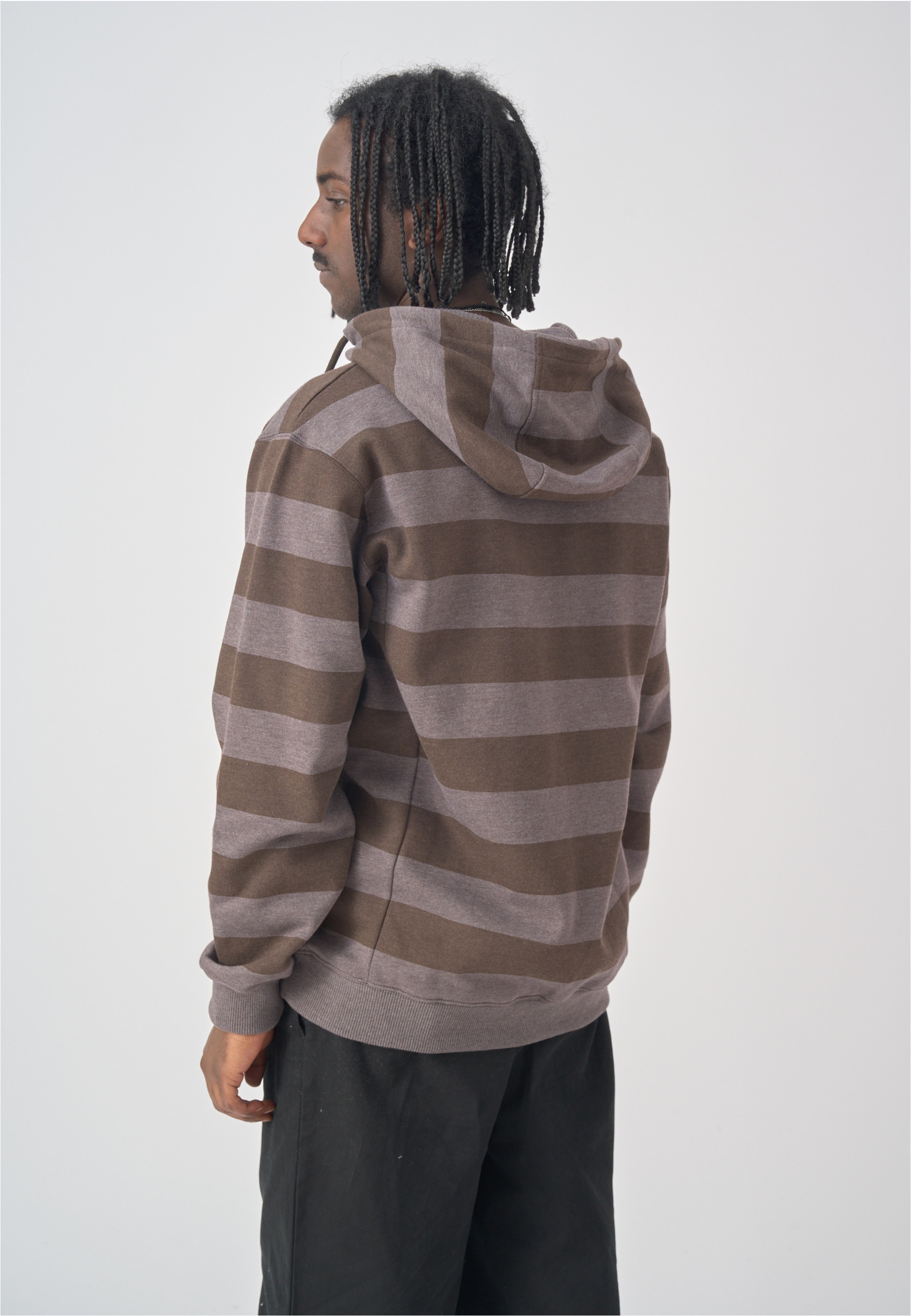 Cleptomanicx Kapuzensweatshirt »Hooded Stripe«, mit praktischem Half-Zip
