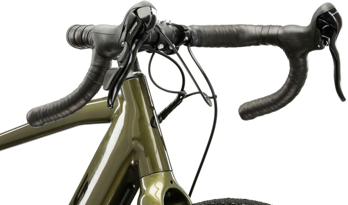 Kross E-Bike »E-Gravel Bike Esker Hybrid 2.0 28" khaki«, 11 Gang, microSHIFT, Advent X M6205, Heckmotor 250 W