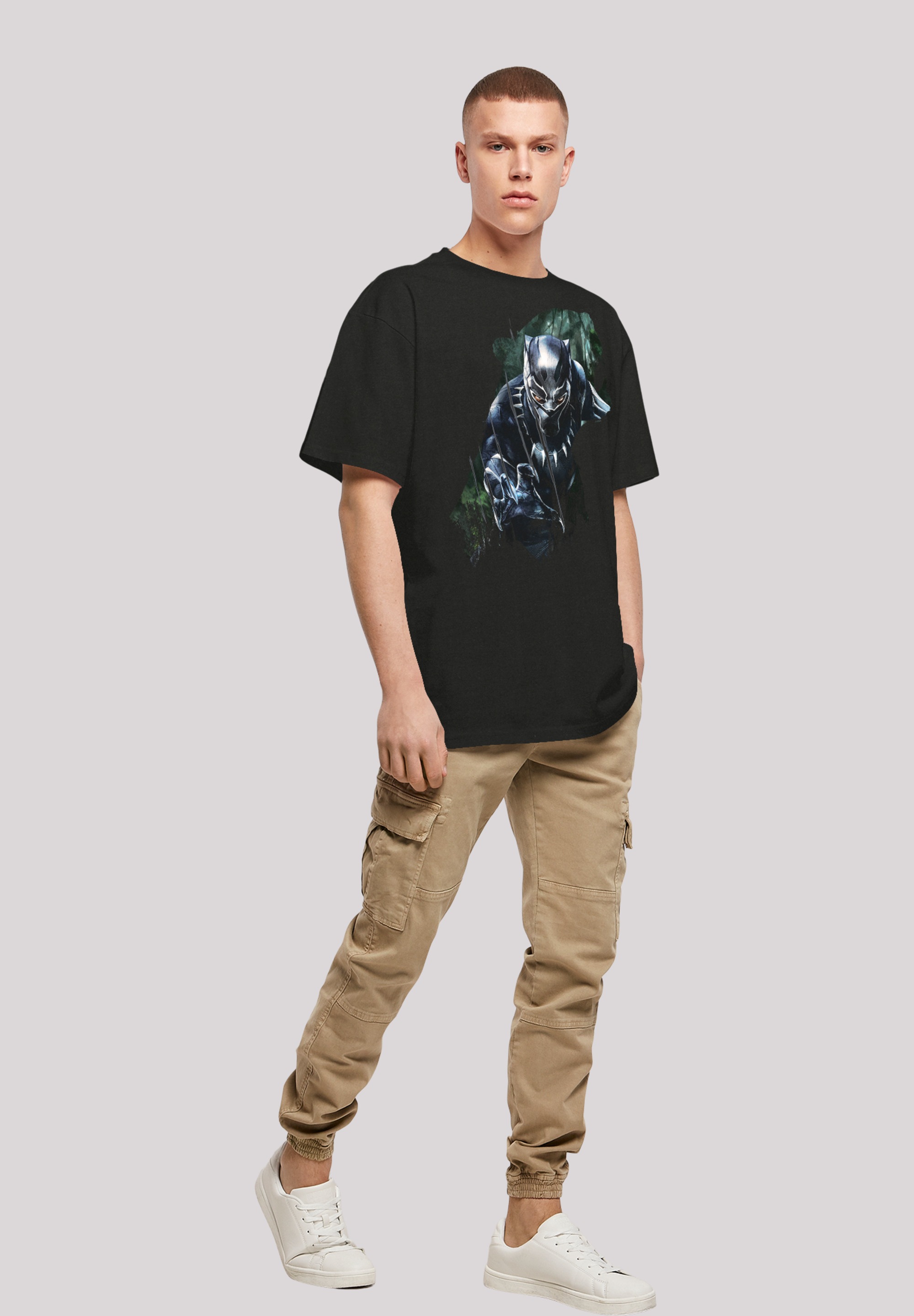F4NT4STIC T-Shirt »Marvel Black Panther Wild Sillhouette«, Print