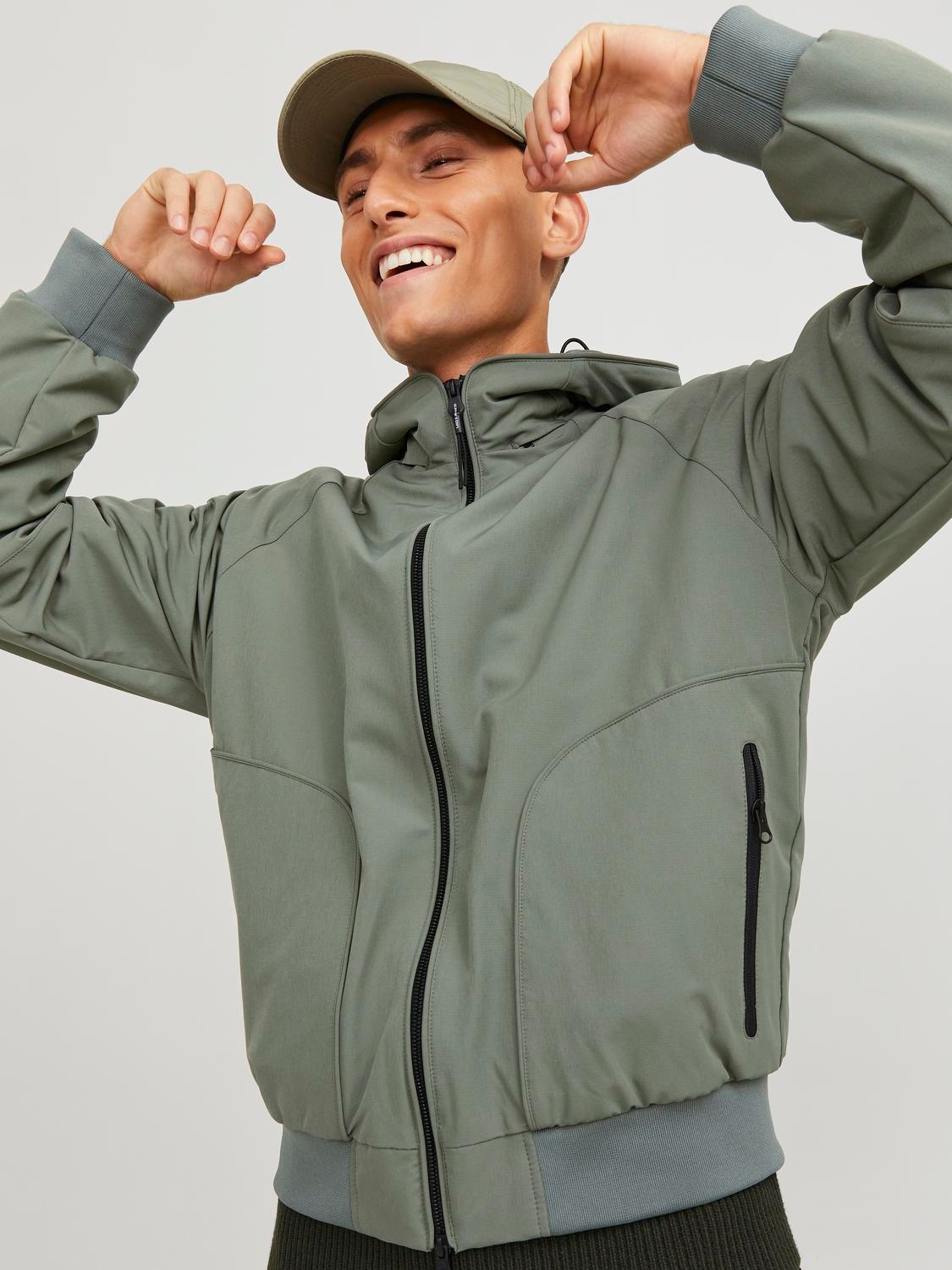 Jack & Jones Blouson »JCOTRACK BOMBER JACKET NOOS«, mit Kapuze