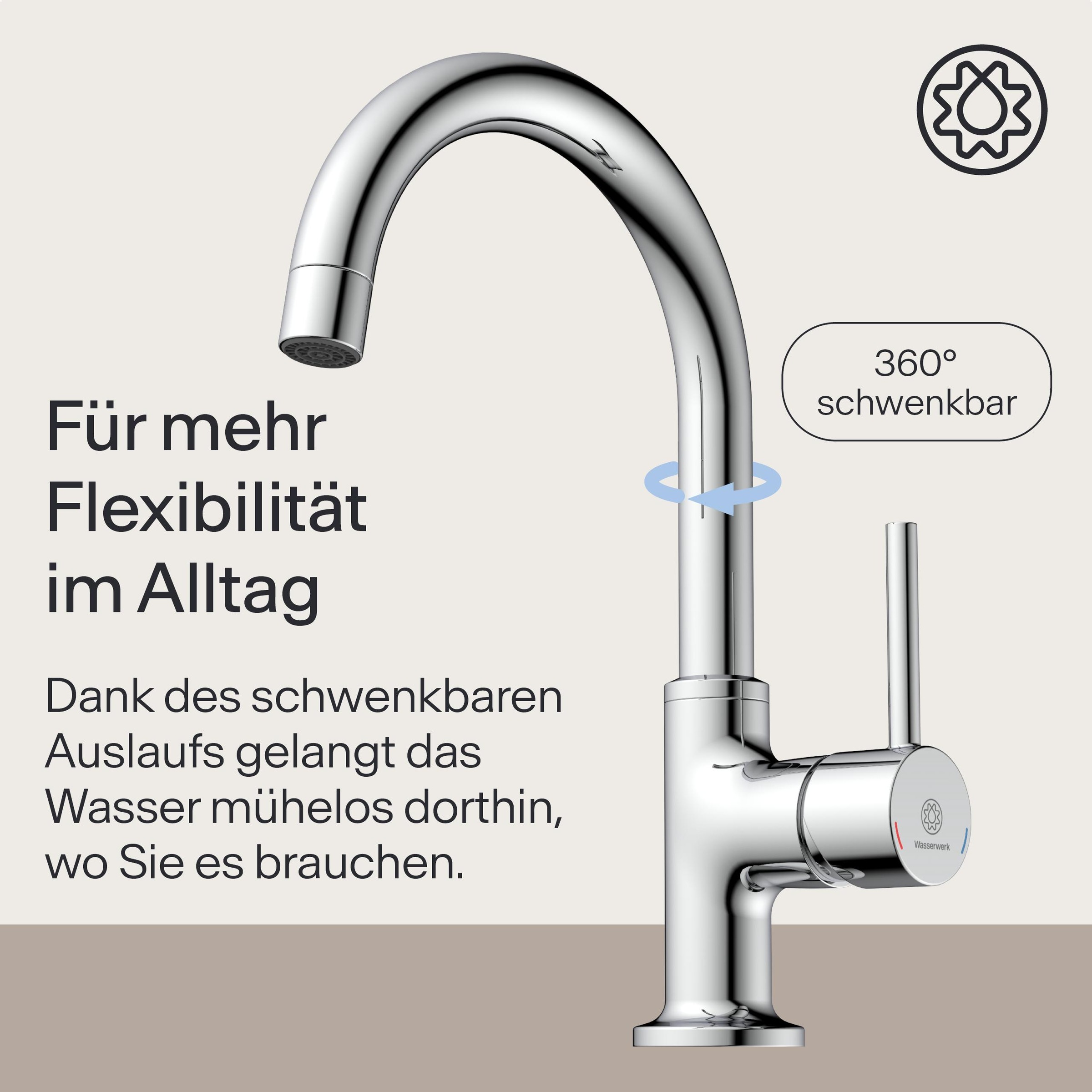 WASSERWERK Waschtischarmatur »WT 14«