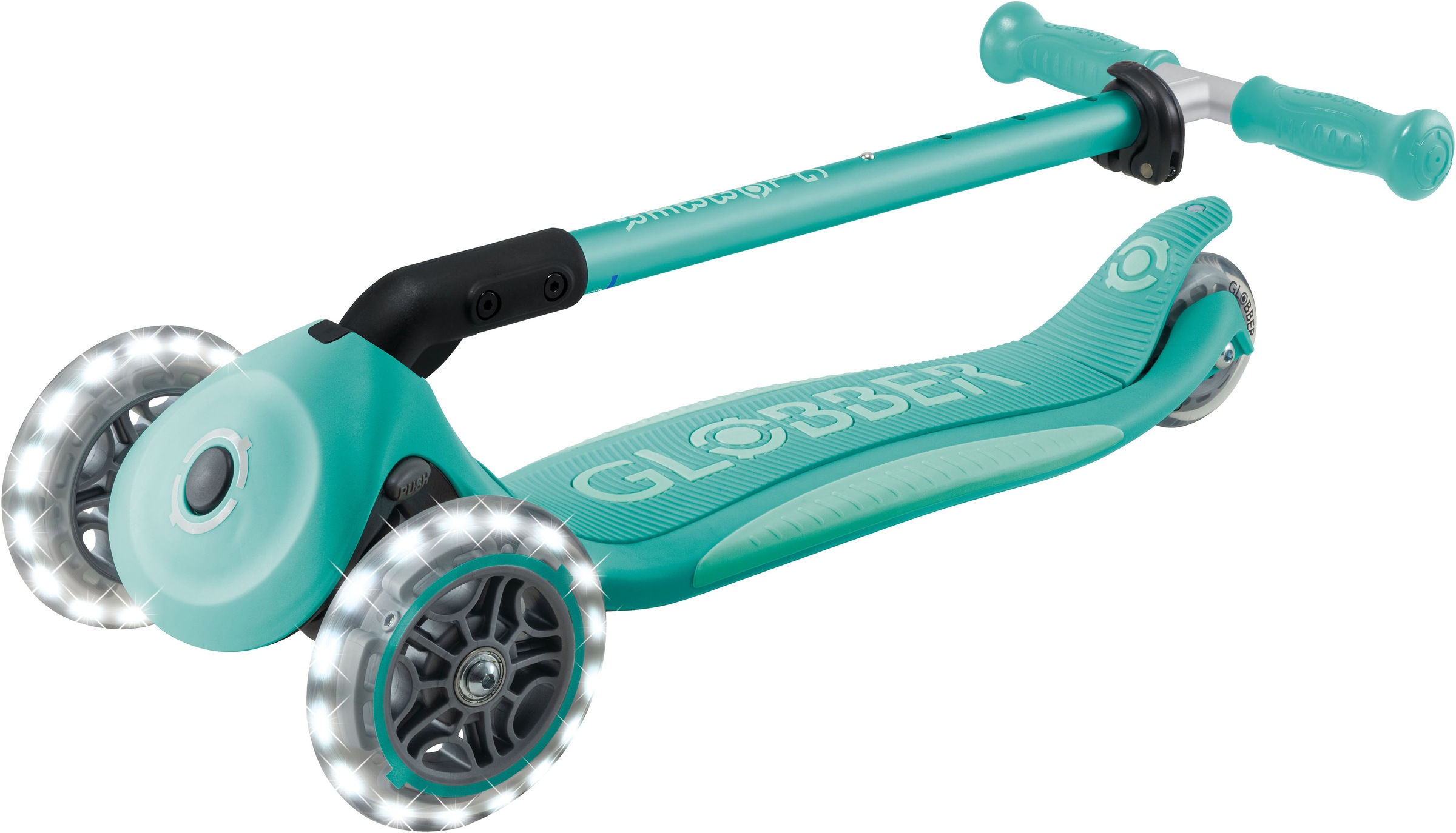 Globber Tretroller »ELITE LIGHTS, mit Leuchtrollen«