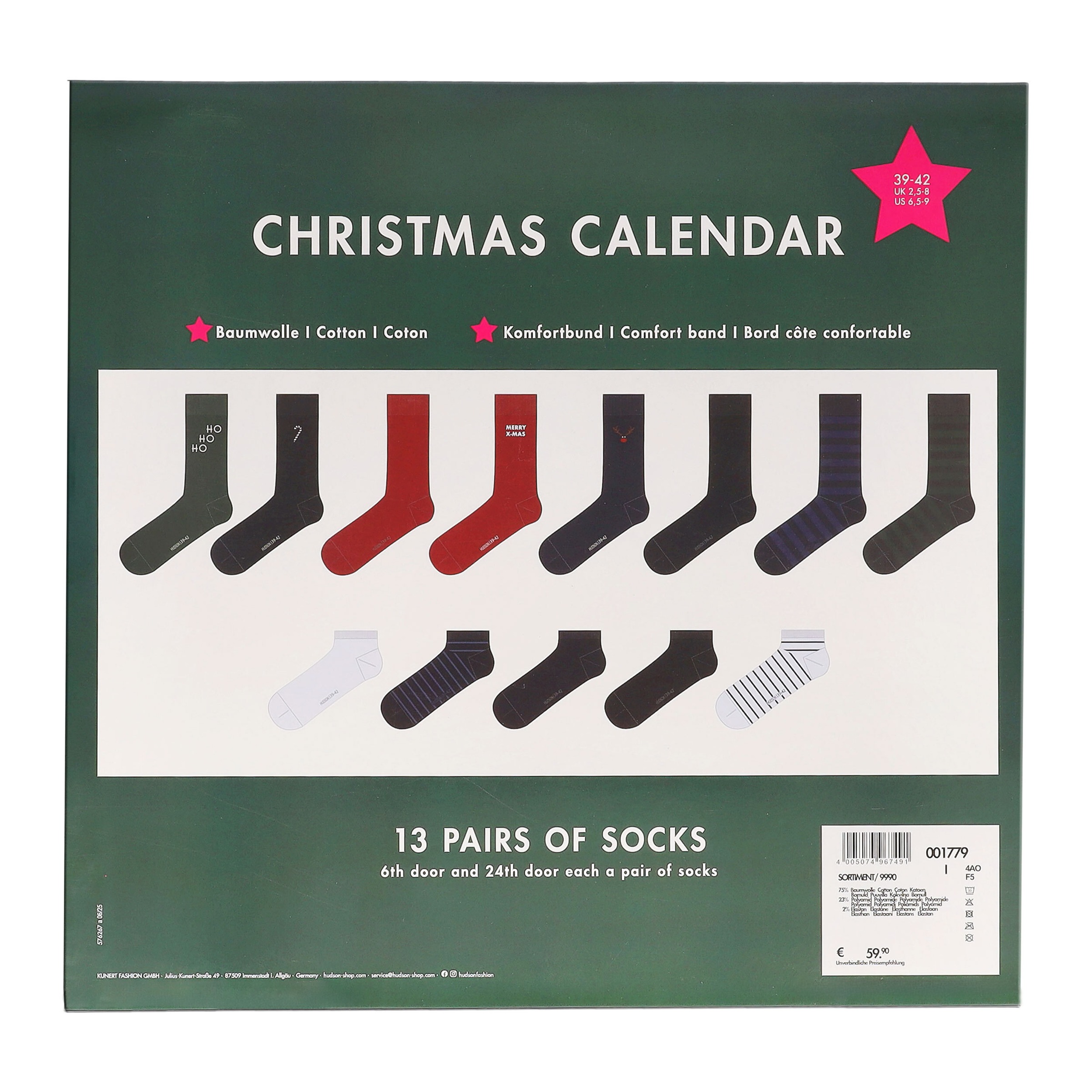 Thumbnail - Hudson Socken "Socke Christmas Calendar"