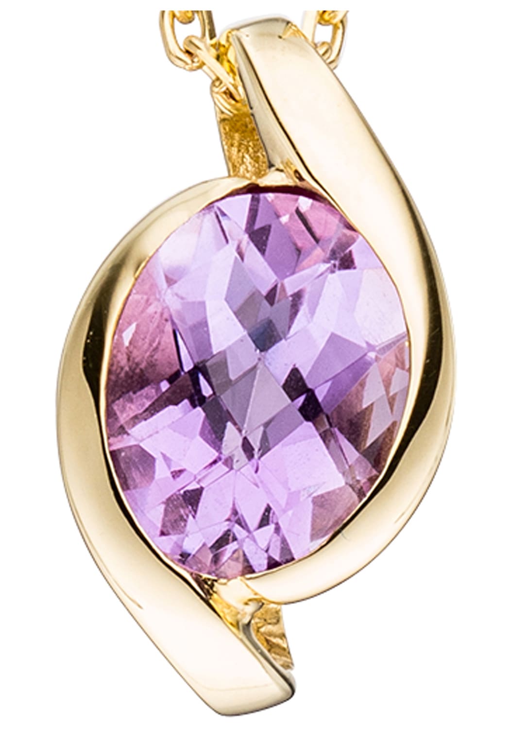 JOBO Kettenanhänger »Anhänger mit Amethyst«, 333 Gold