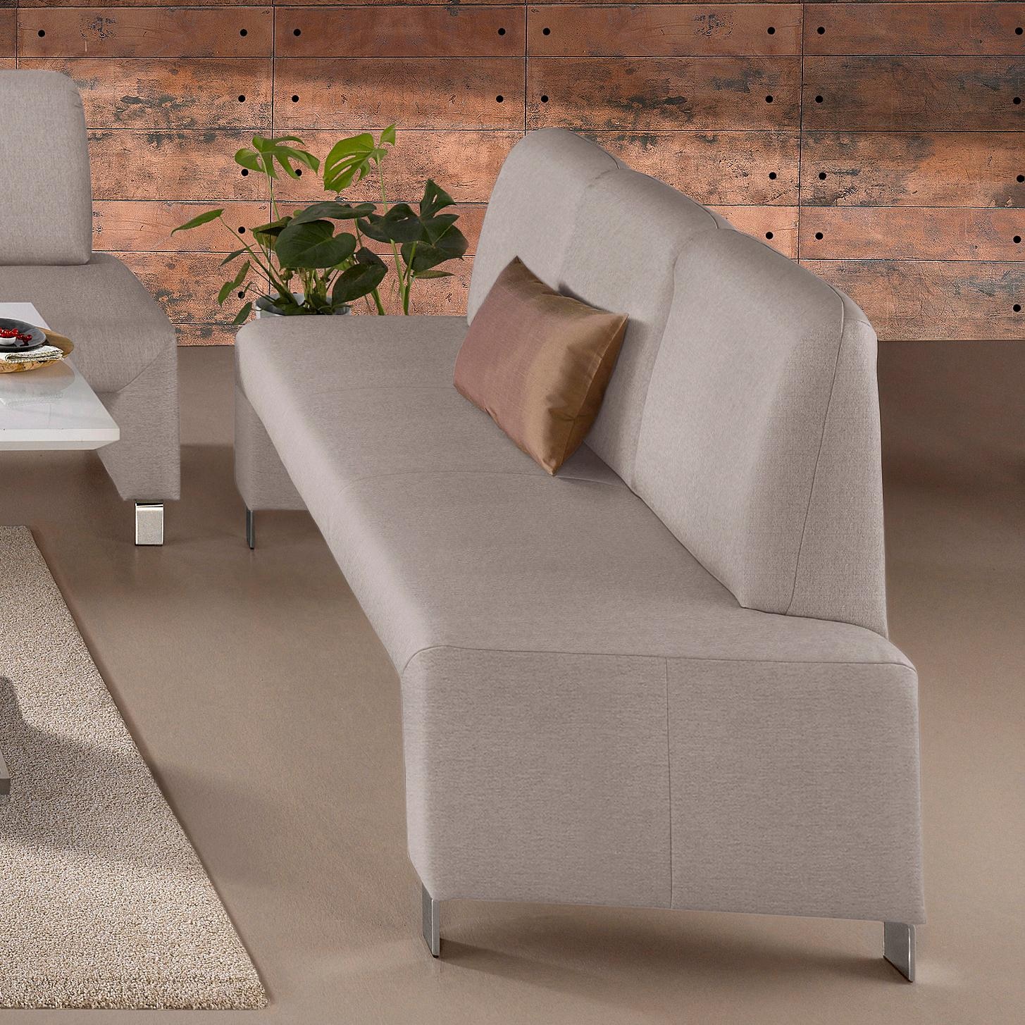 exxpo - sofa fashion "Intenso, Sitzbank, Breite 182 cm, wahlweise in Leder oder Textil" hohe Bodenfreiheit, frei im Raum stellbar, hoher Sitzkomfort
