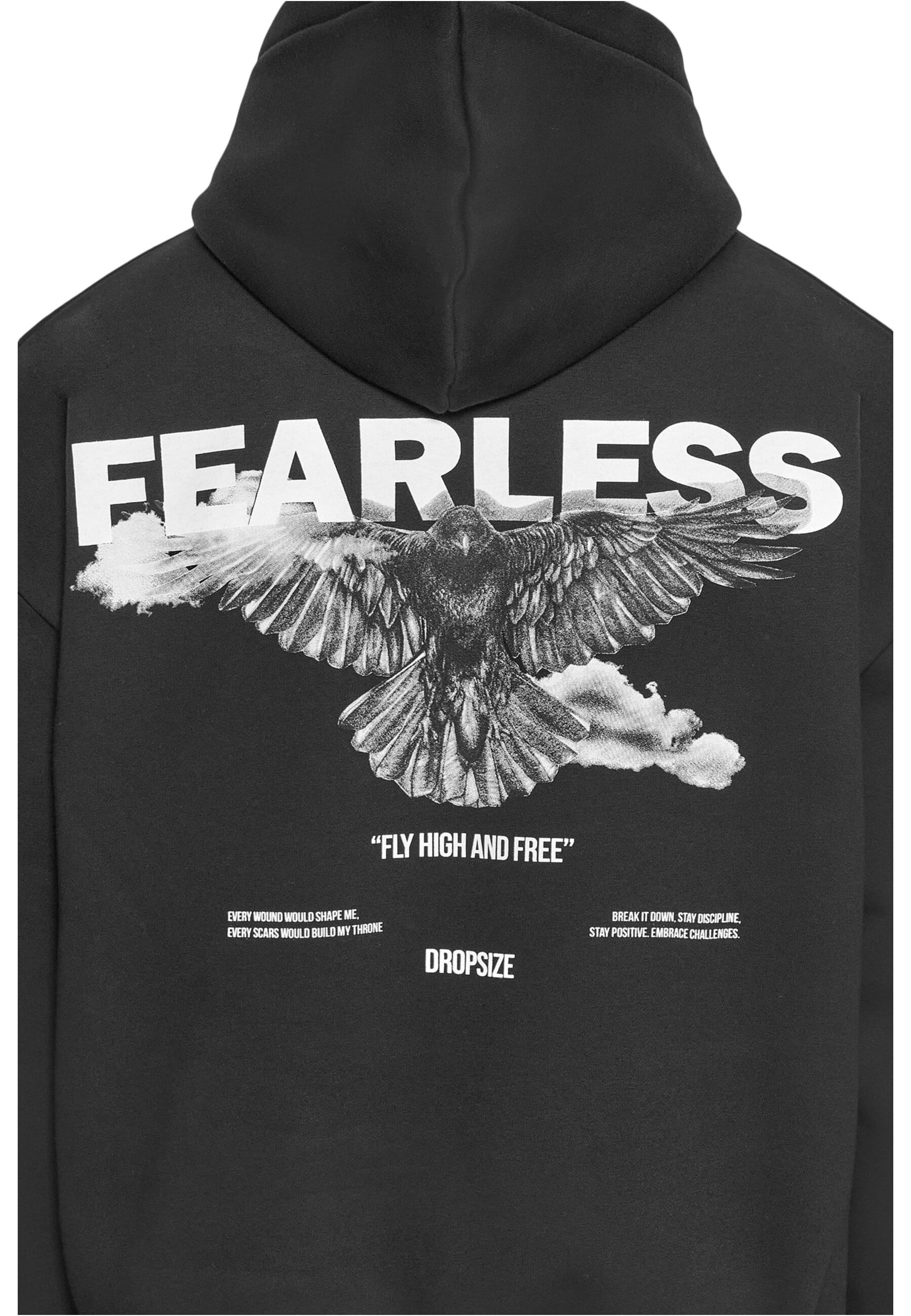 Dropsize Kapuzensweatshirt »Dropsize Herren Dropsize Heavy Oversize Fearless Hoodie«, 1 Stk.
