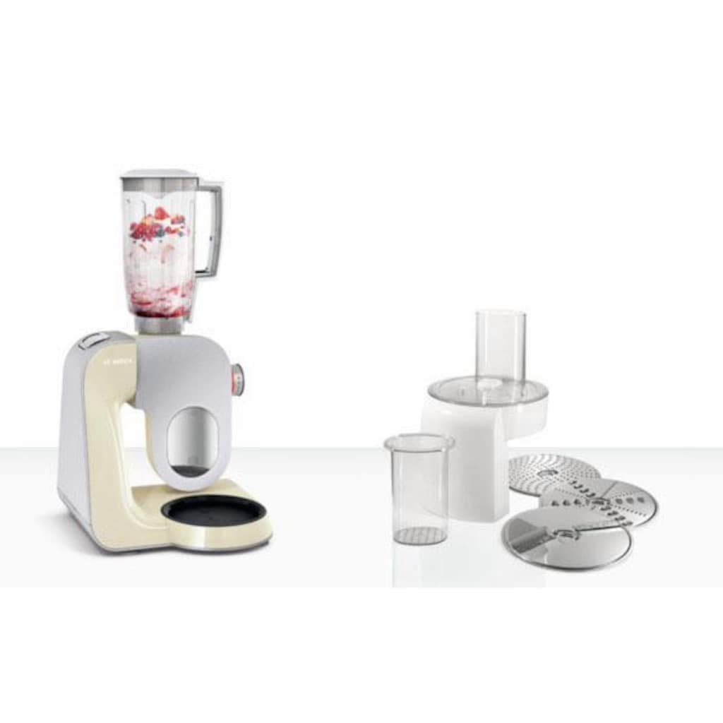 BOSCH Küchenmaschine »MUM5 CreationLine MUM58920«, vielseitig einsetzbar, Durchlaufschnitzler, 3 Reibescheiben Mixer