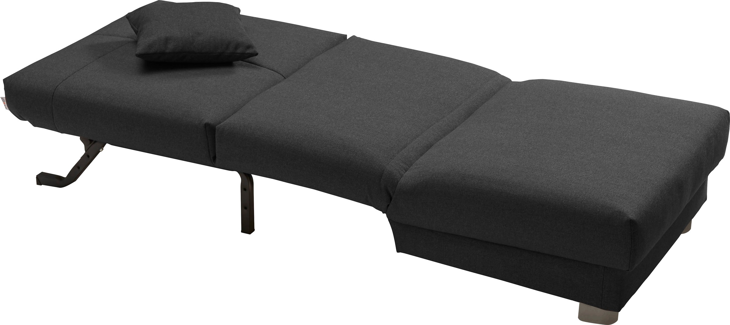 ell + ell Schlafsofa »Enny«, Liegefläche Breite 80 cm, Liegehöhe 45 cm, Füße alufarben, Rückenlehne