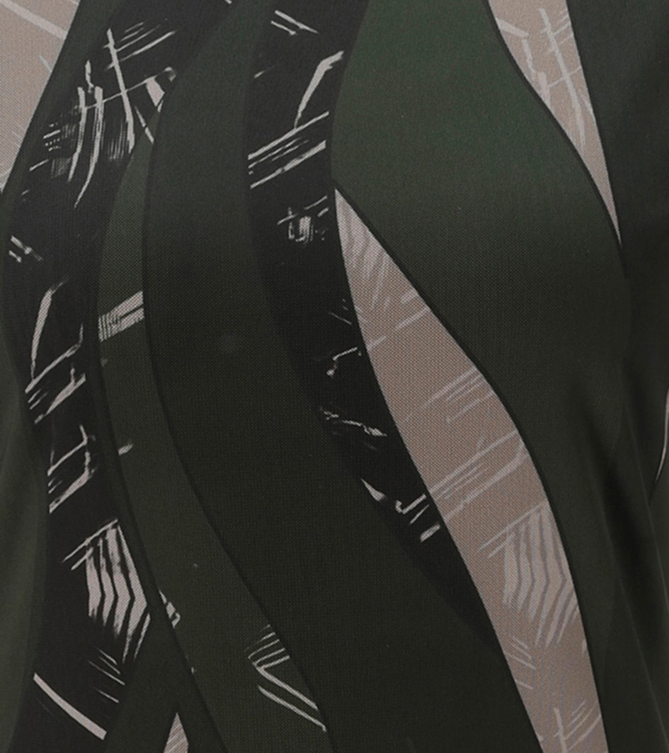 Aniston SELECTED Midikleid in Mesh-Qualität und harmonischer Musterung - NEUE KOLLEKTION