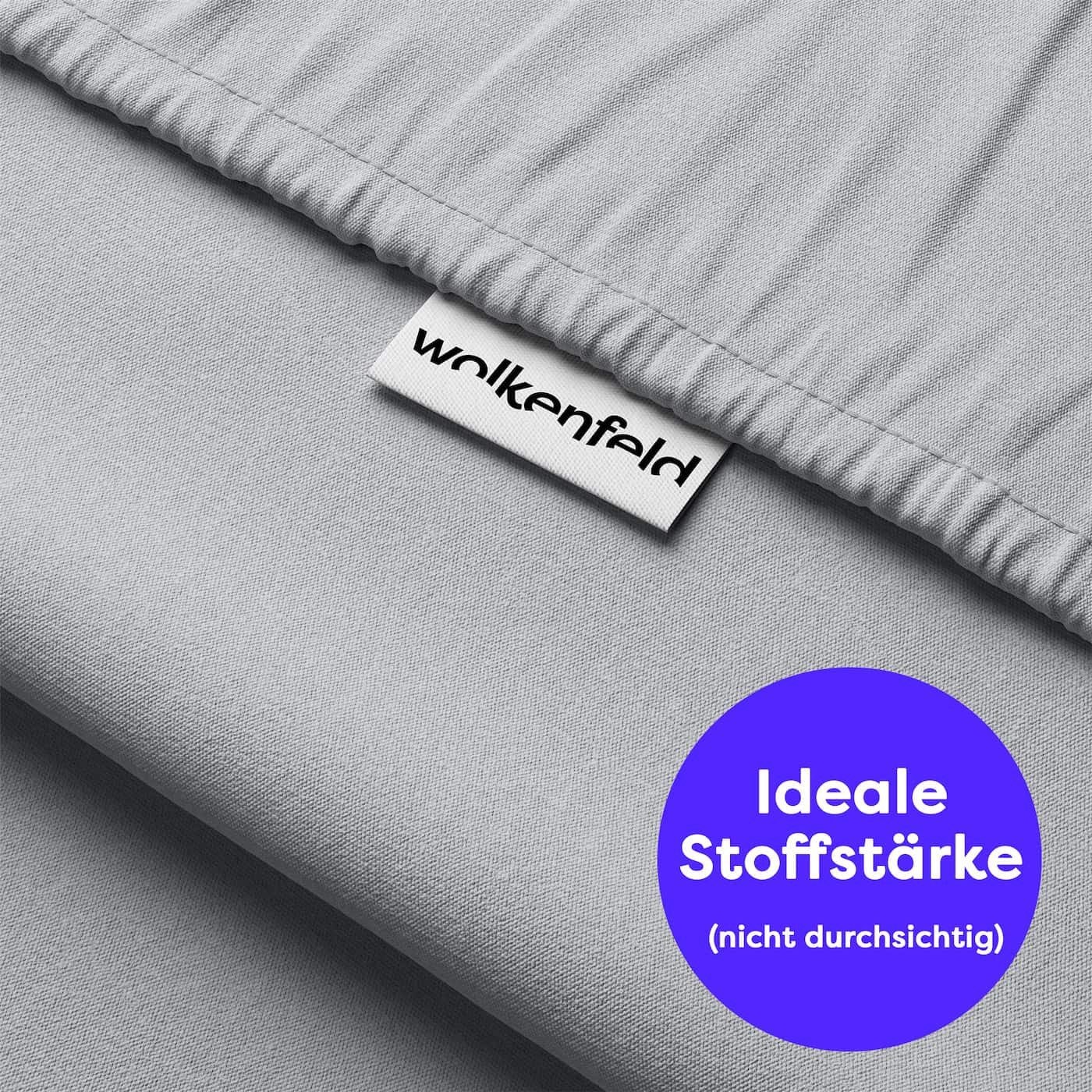 Wolkenfeld Bettwäsche »Mikrofaser 4 tlg - Allergiker Bettwäsche einfarbig - unfassbar weich«, 135x200 cm, 155x200 & 155x220 I inkl. 2x Kissenbezüge 80x80 I Uni