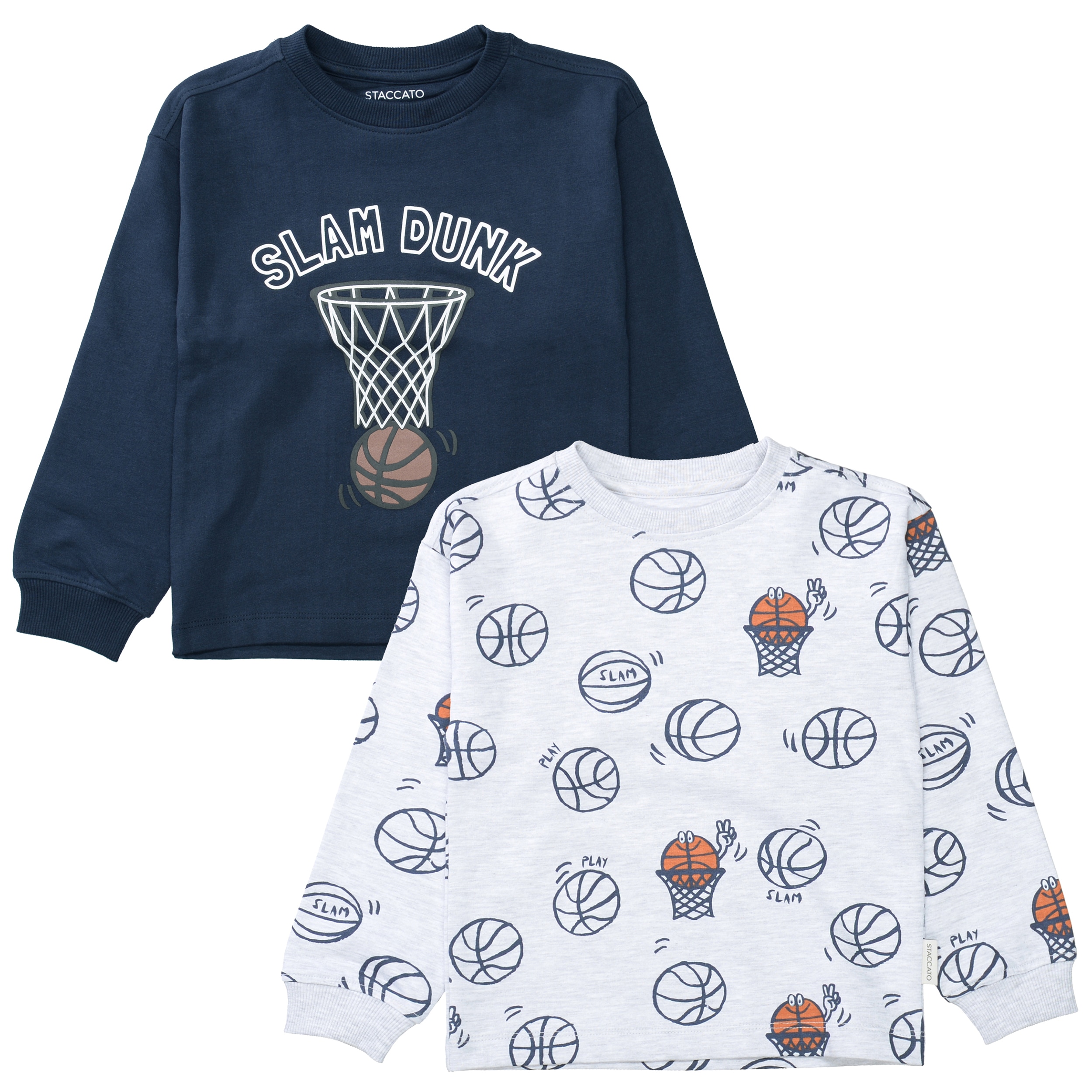 STACCATO Packung, 2 2er Pack Sweater / Basketball-Motive / für Boys