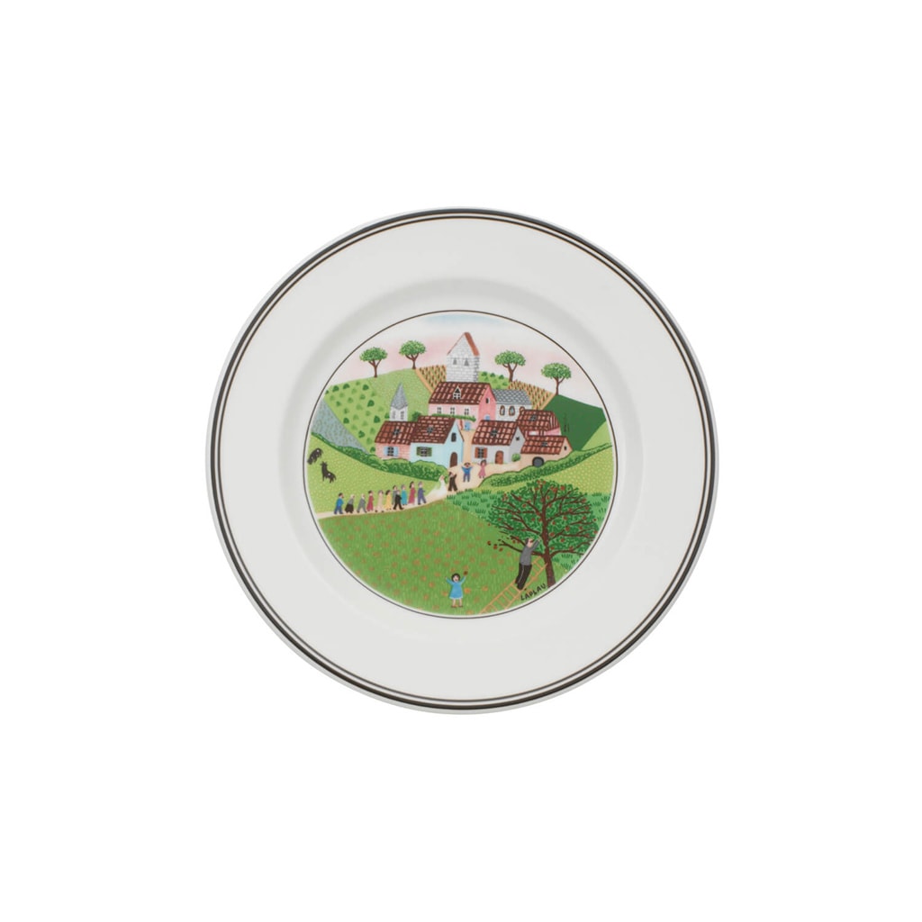 VILLEROY & BOCH Brotteller "Brotteller Heirat Design Naif ø 17 cm bunt", bunt, Speiseteller