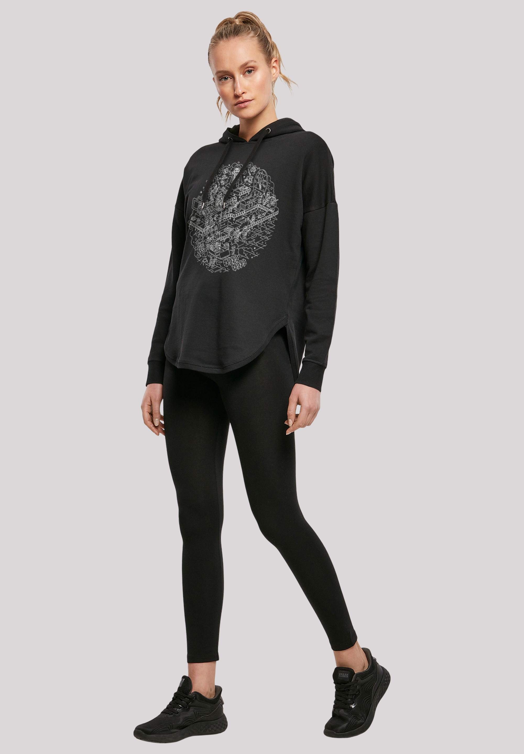 F4NT4STIC Kapuzenpullover »Star Wars Christmas Death Star Todesstern«, Print