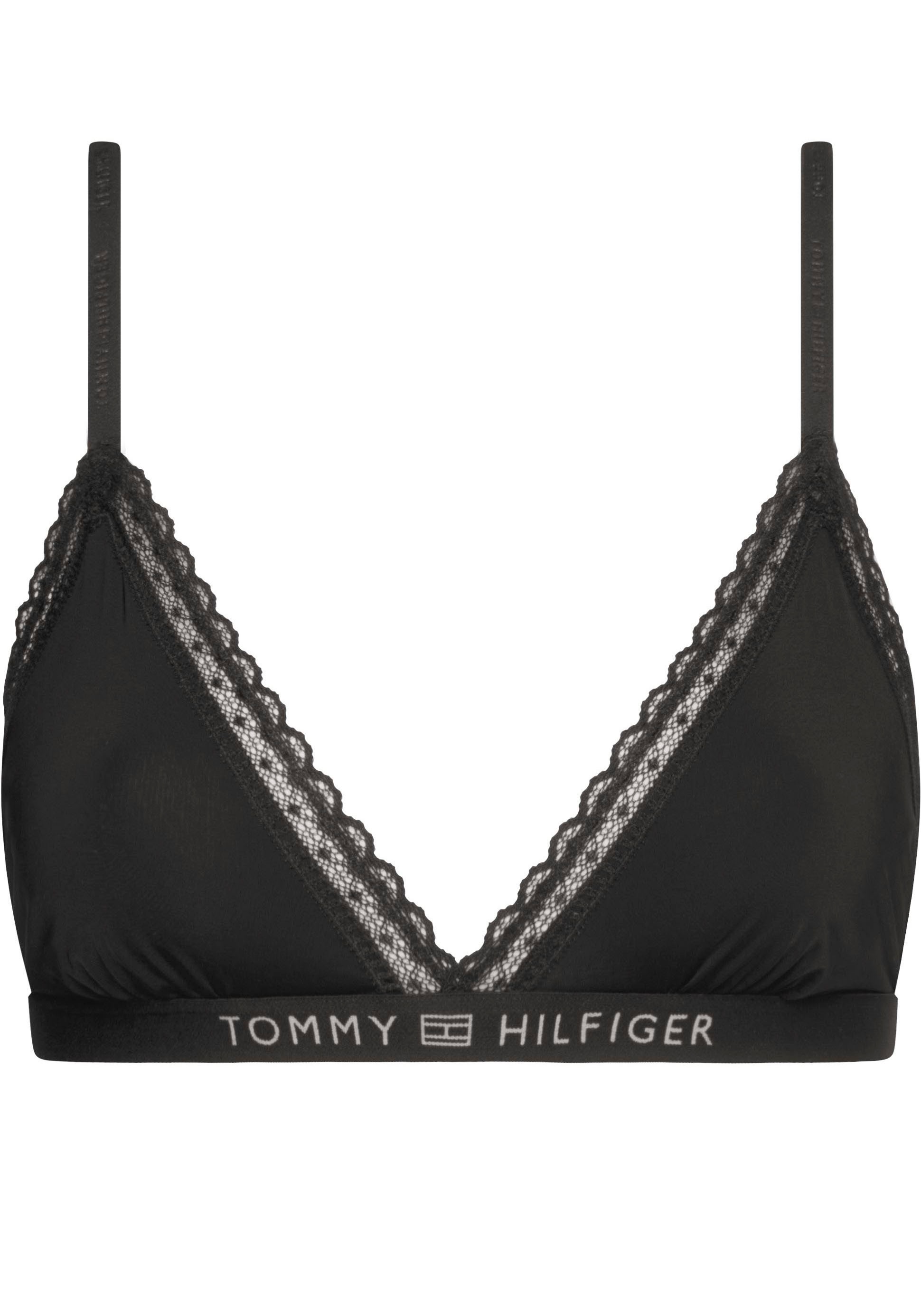 Markenlabel TRIANGLE« »UNLINED Tommy Underwear Hilfiger Hilfiger Triangel-BH mit Tommy