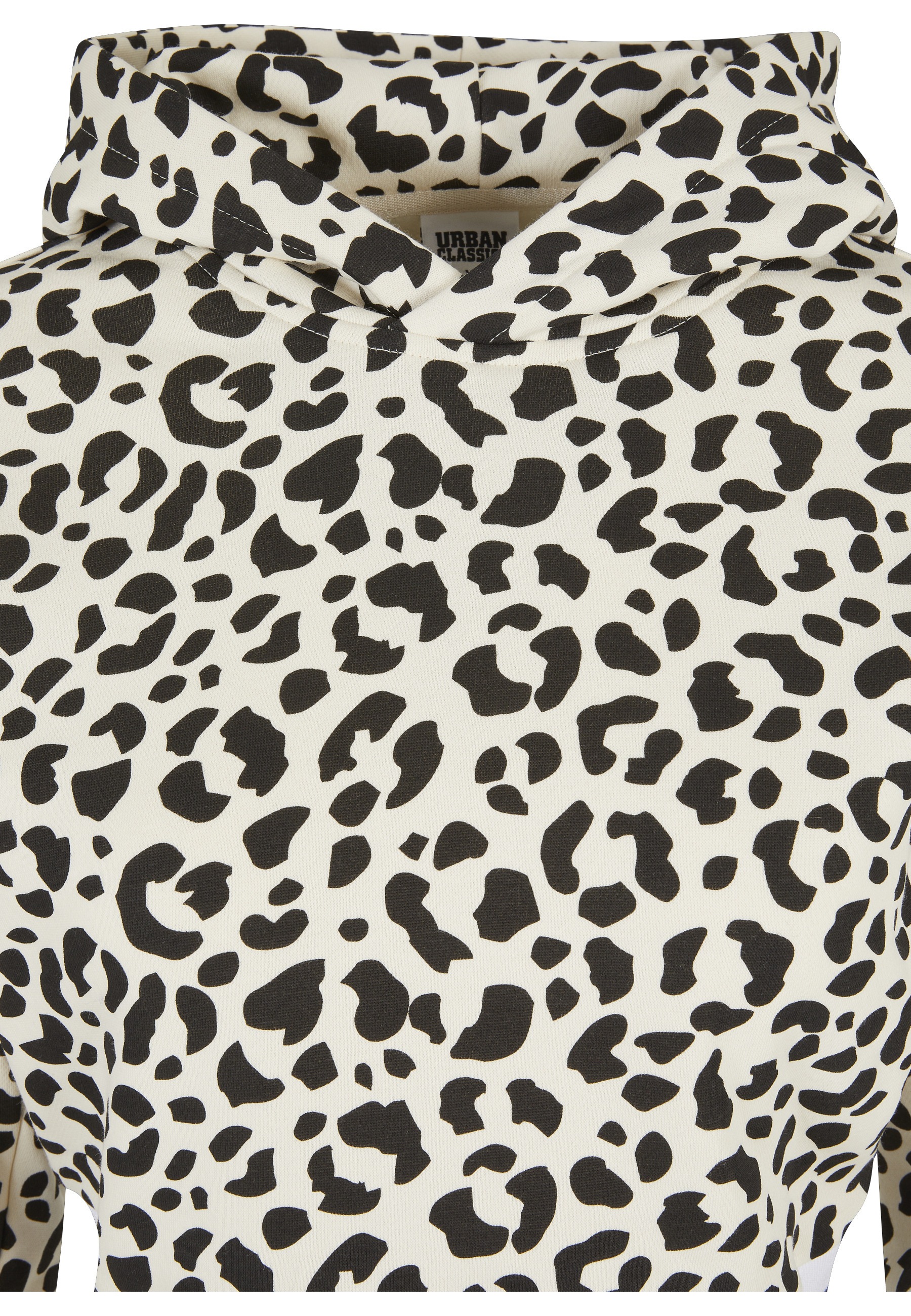 Thumbnail - URBAN CLASSICS Kapuzensweatshirt "Urban Classics Damen Ladies Short AOP College Hoody", 1 Stk.