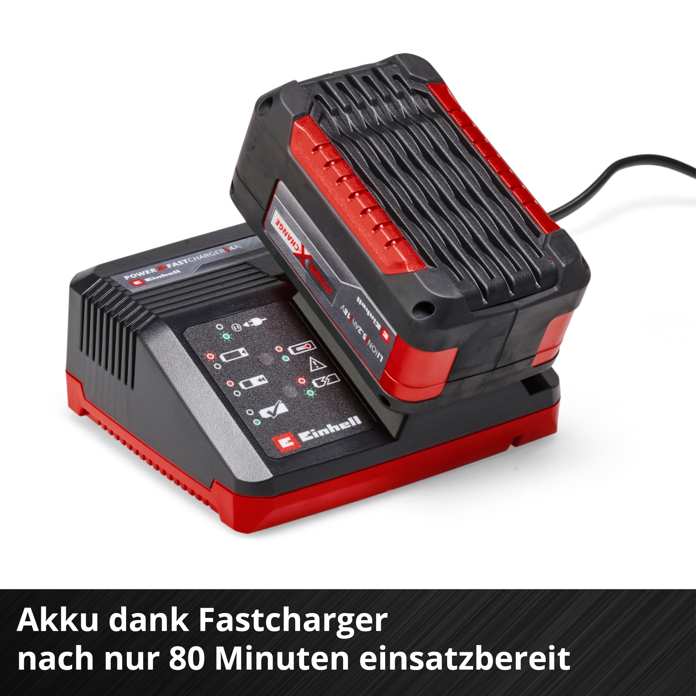 Einhell Akku »PXC-Starter-Kit 5,2Ah & 4A Fastcharger«, 18,0 V, inklusive Schnellladegerät