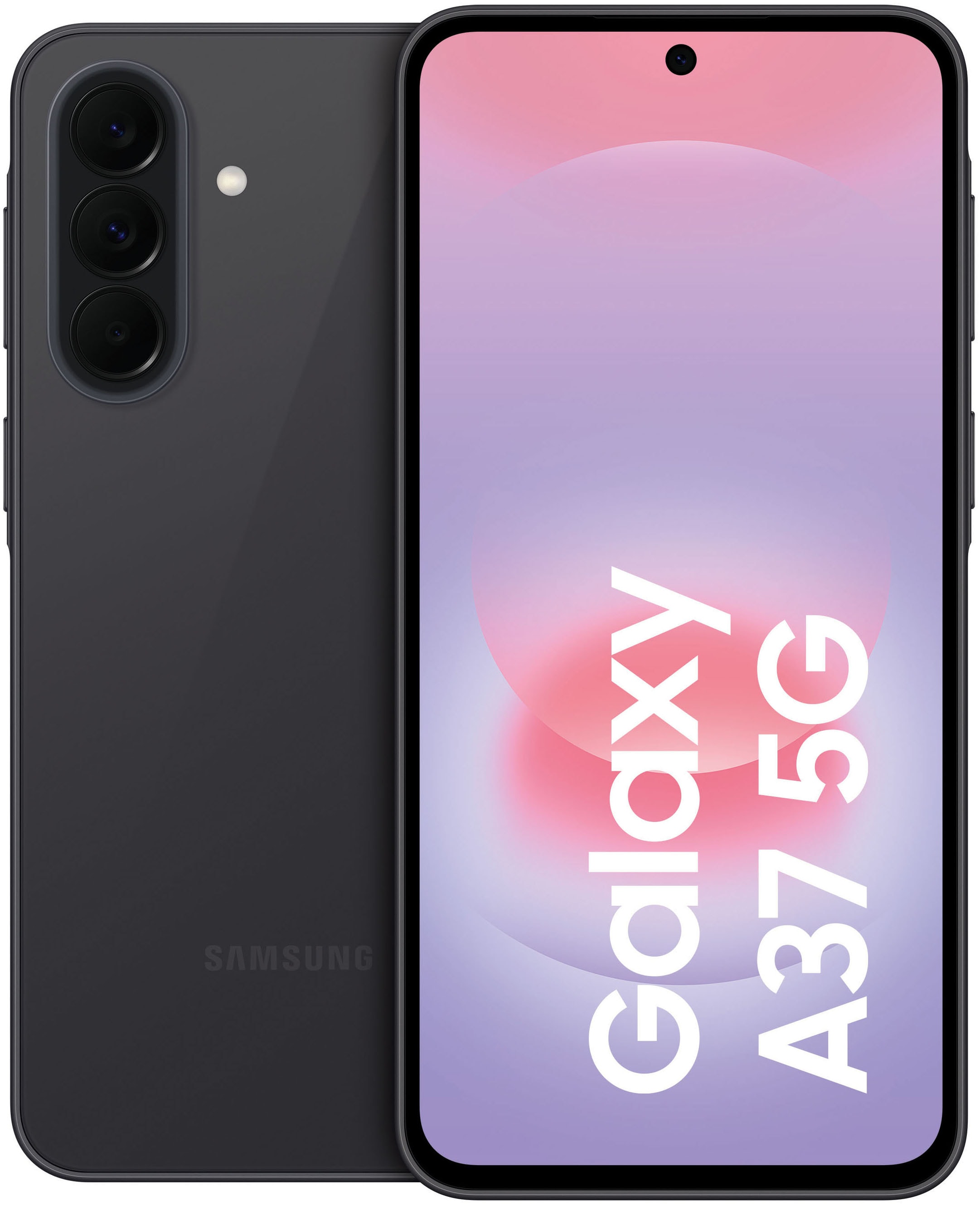 SAMSUNG Smartphone "Galaxy A37 5G", Energieeffizienz: A (A-G), awesome charcoal, 256 GB, Mobiltelefone