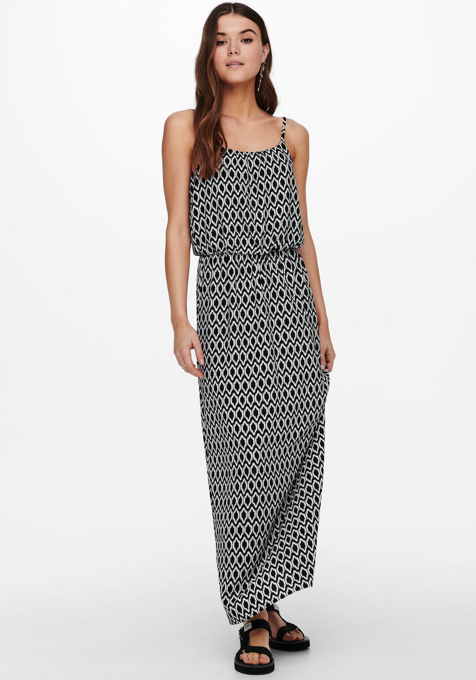 ONLY Maxikleid "ONLWINNER S/L MAXI DRESS NOOS PTM", Sommerkleid günstig online kaufen