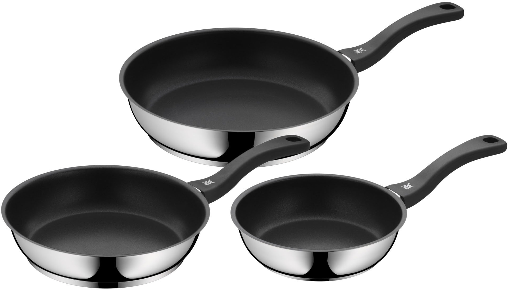 Thumbnail - WMF Pfannen-Set "Devil Bratpfannen Induktion", Cromargan Edelstahl Rostfrei 18/10, (Set, 3 tlg.), für alle Herdarten gee...