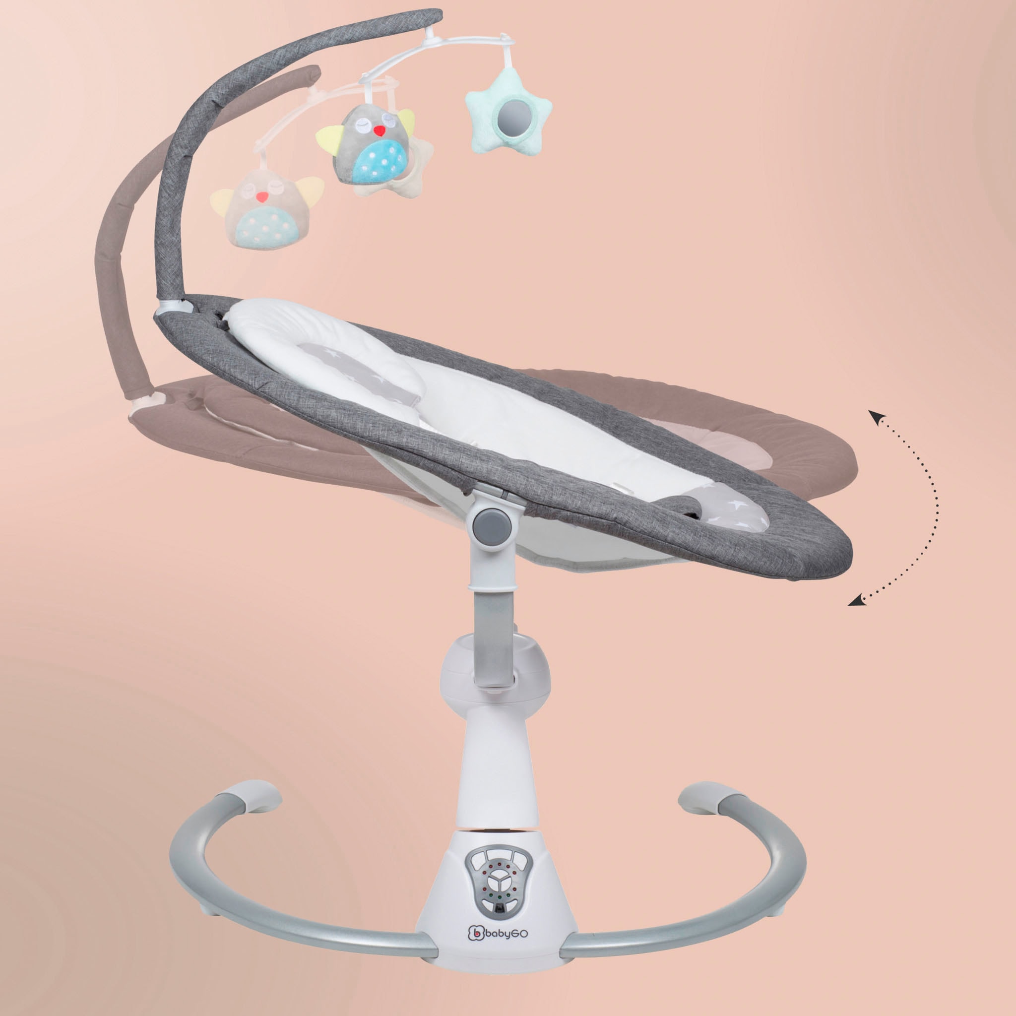 BabyGo Babywippe »Homey«, bis 9 kg, mit Schaukelbewegungen und Sound