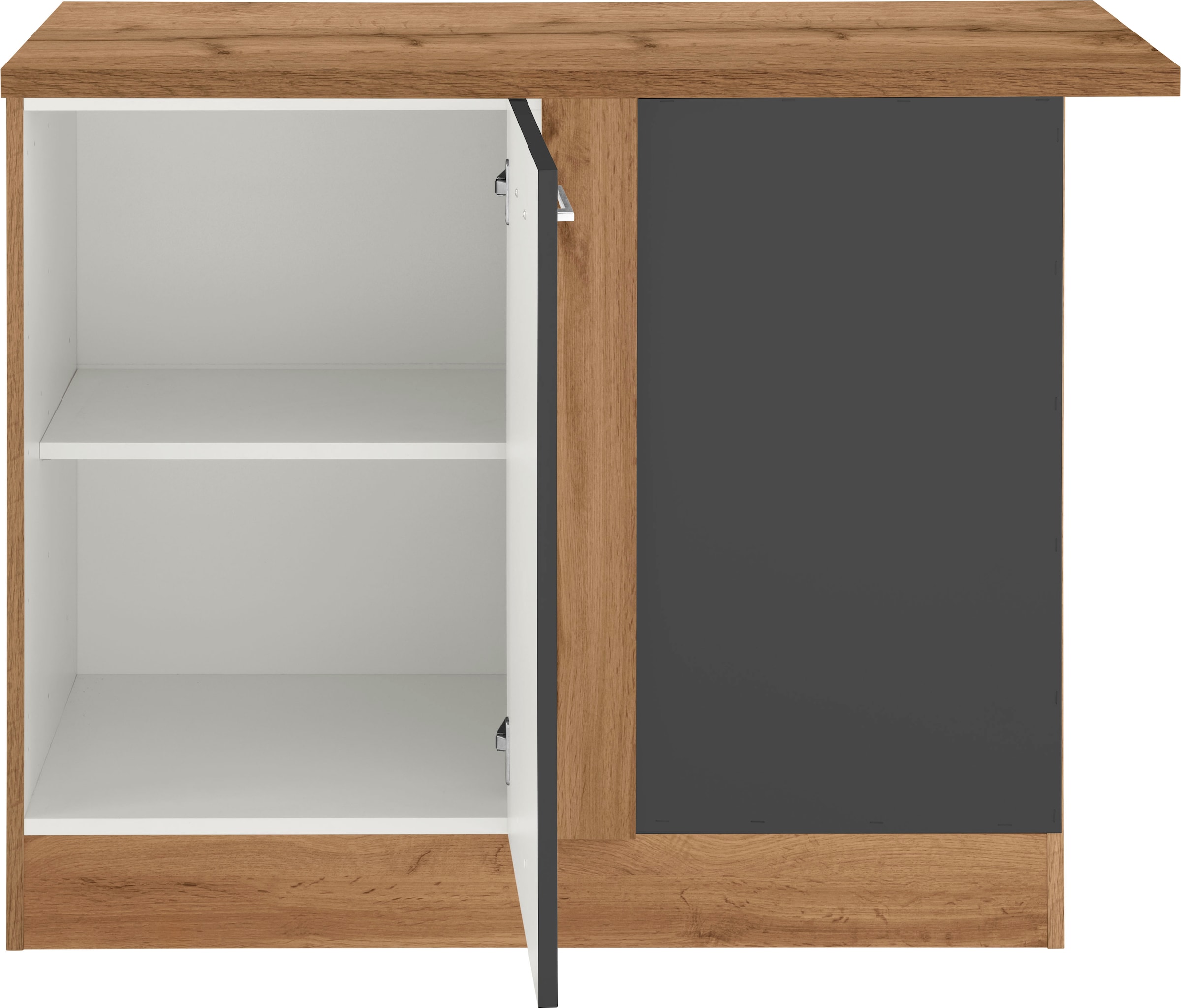 KOCHSTATION Eckunterschrank »KS-Colmar«, 110 cm, mit Metallgriff