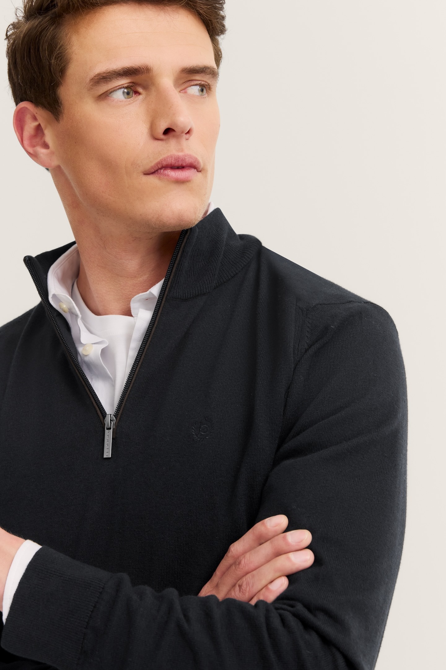 Bugatti Regular Fit Knit Troyer Blue 3XL 3