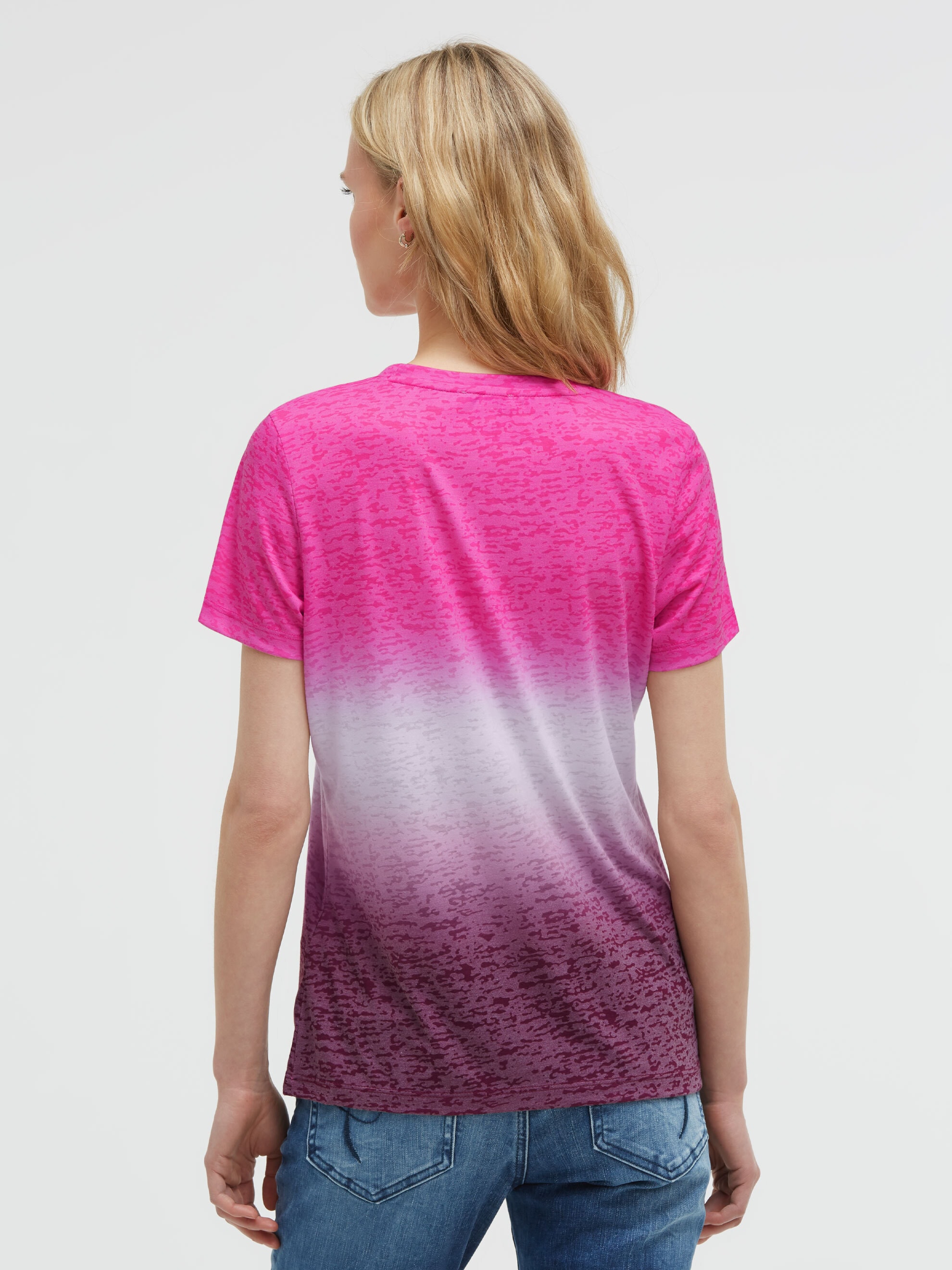 SOCCX Rundhalsshirt mit Farbverlauf