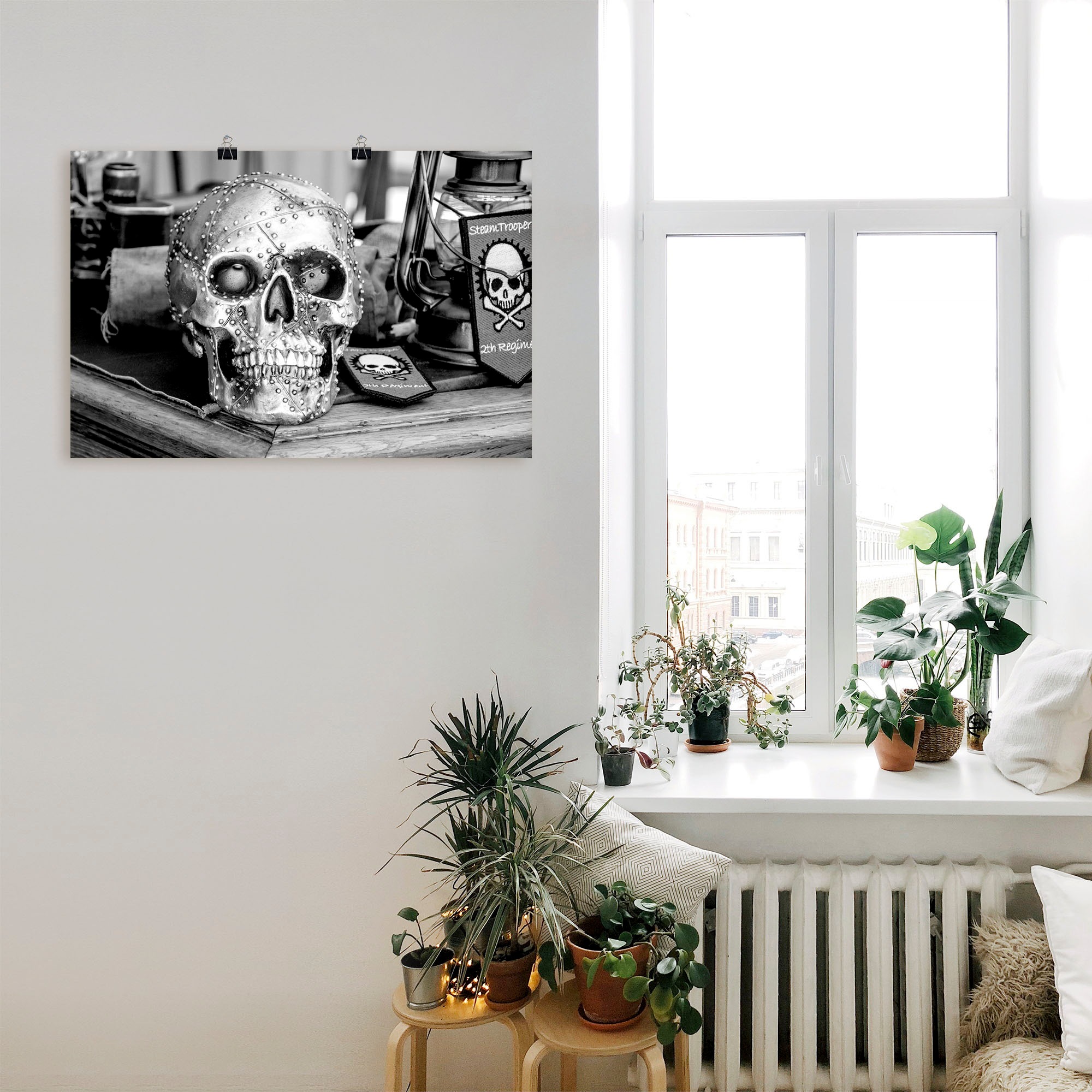 Artland Wandbild "Totenkopf" klassische Fantasie 1 Stk. tlg. als Leinwandbi günstig online kaufen
