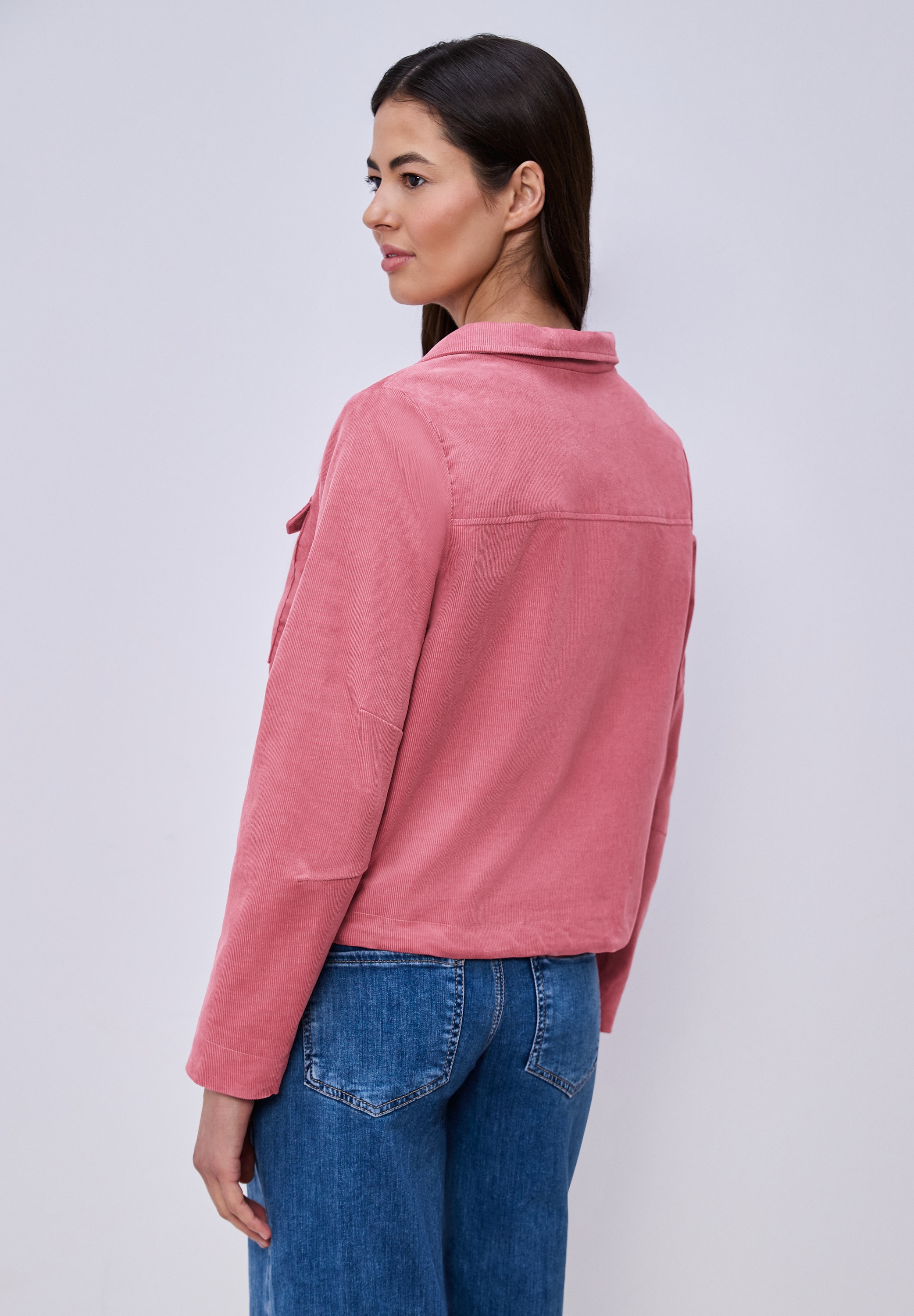 STREET ONE Cordjacke ohne Kapuze in Cord-Optik