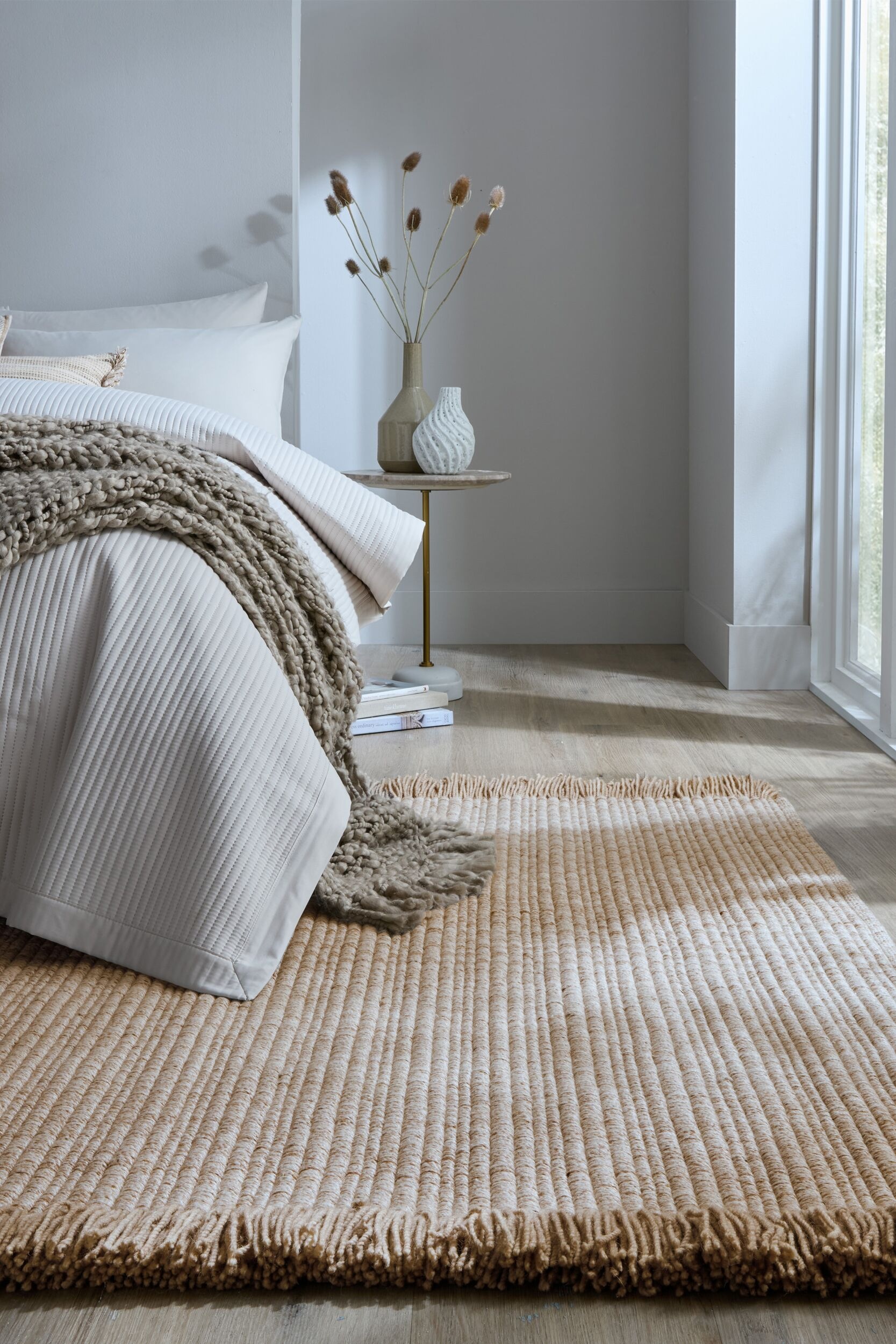 FLAIR RUGS Teppich »Rene«, rechteckig, 4 mm Höhe, aus gewebter Wolle