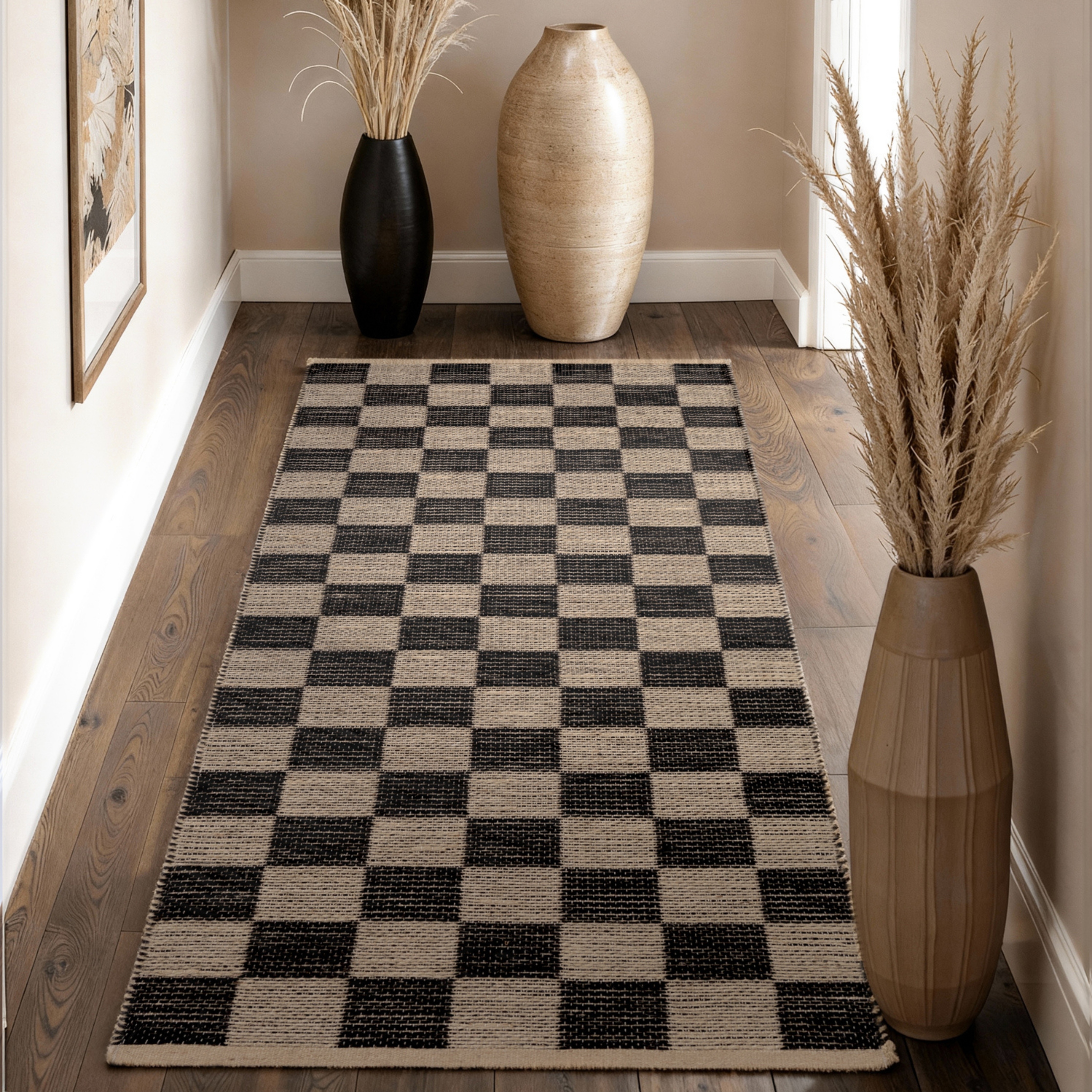 HANSE Home Teppich "Rex" rechteckig 7 mm Höhe Jute, Handgemacht, Wohnzimmerteppich, Naturteppich, Wohnzimmer, Läufer