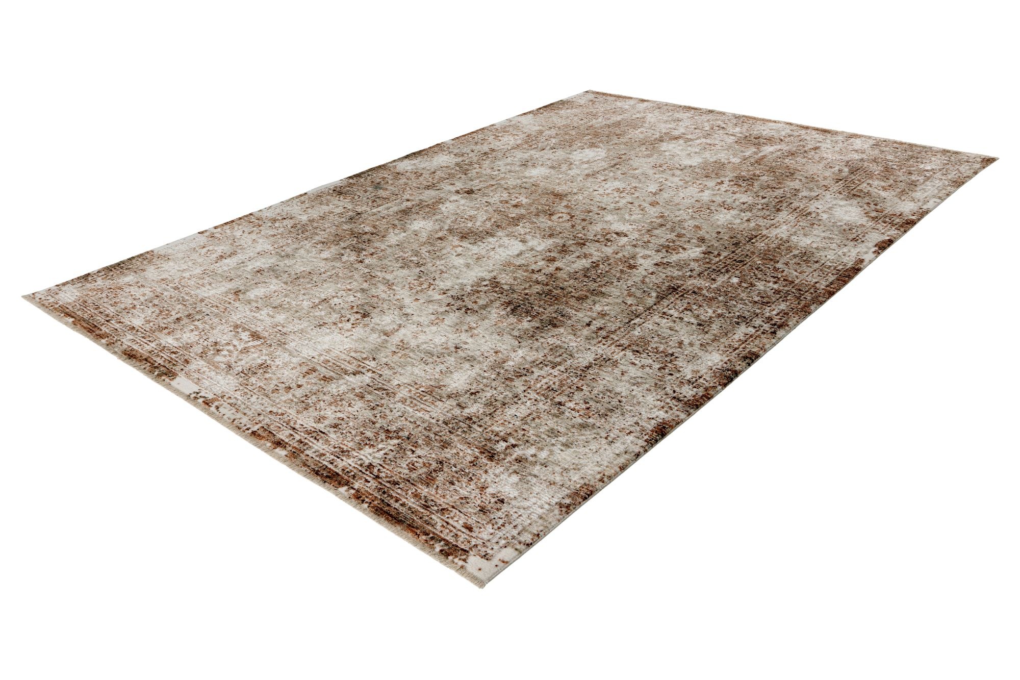 Thumbnail - Kayoom Teppich "Amora 263" rechteckig 13 mm Höhe Kurzflor, Vintage, Hoch Tief Struktur, Wohnzimmer