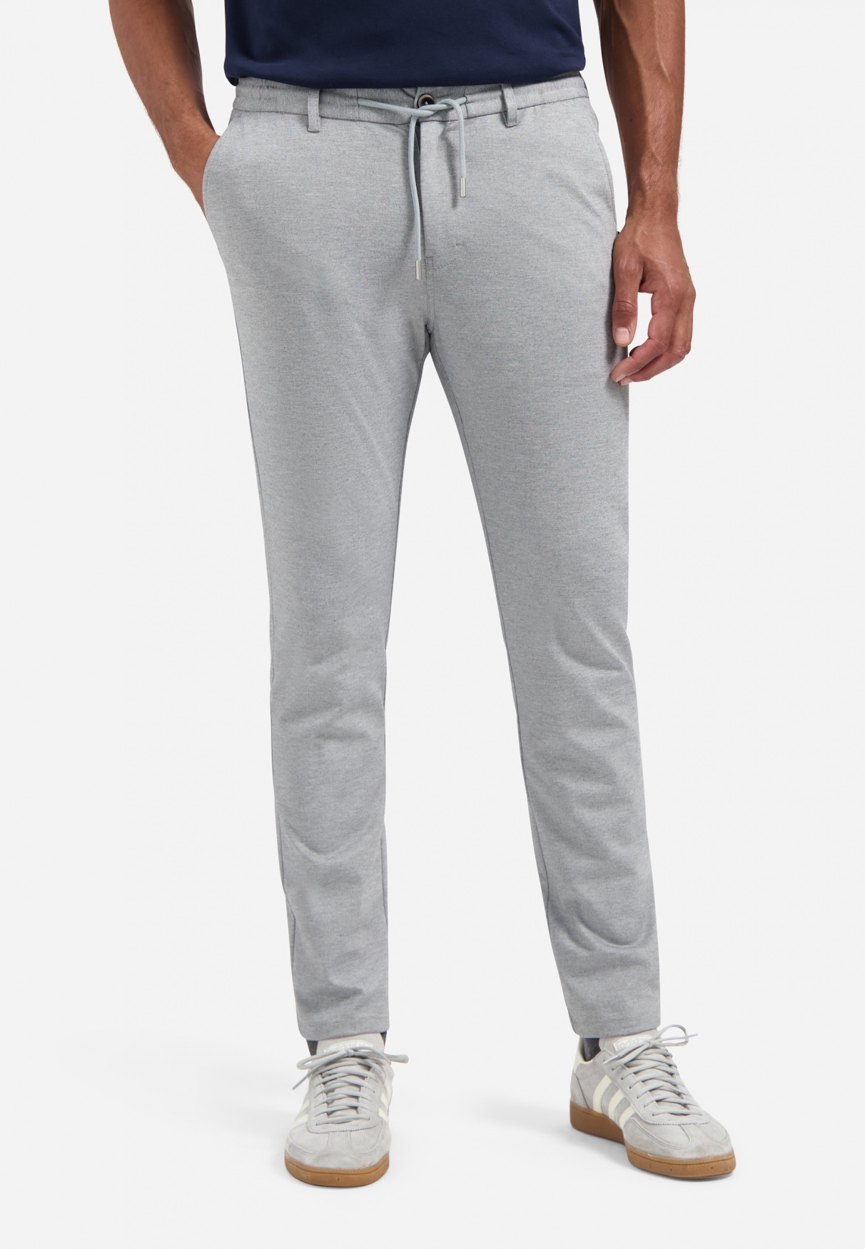 NO EXCESS Chinohose "No Excess Melierte Jerseytasche Pants Stretch Jersey" günstig online kaufen
