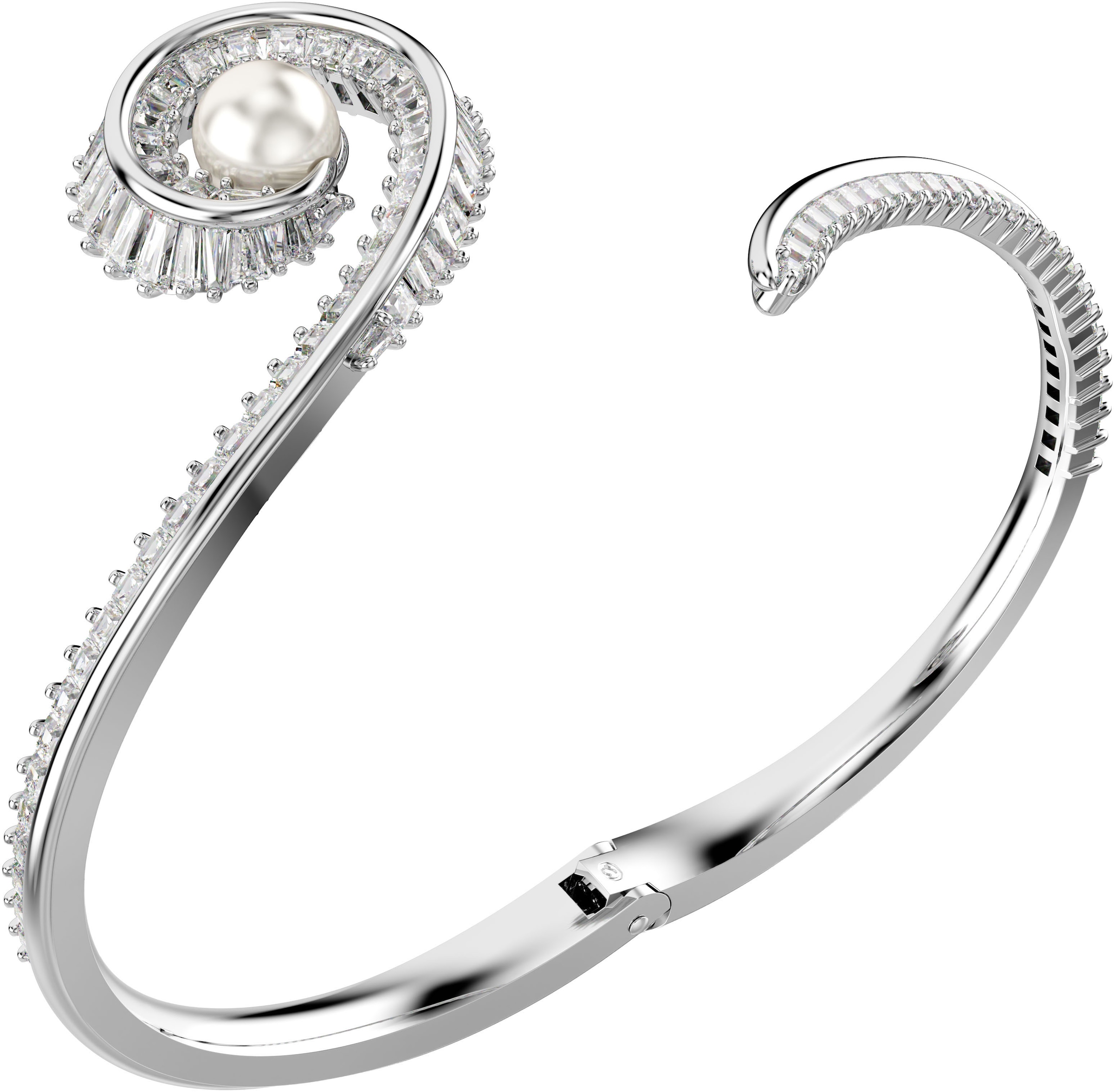 Swarovski Armspange »Schmuck Geschenk Ariana Grande Armreif Herz, 5720864, 5720863, 5720862«, mit Swarovski® Kristall - mit Swarovski® Perle