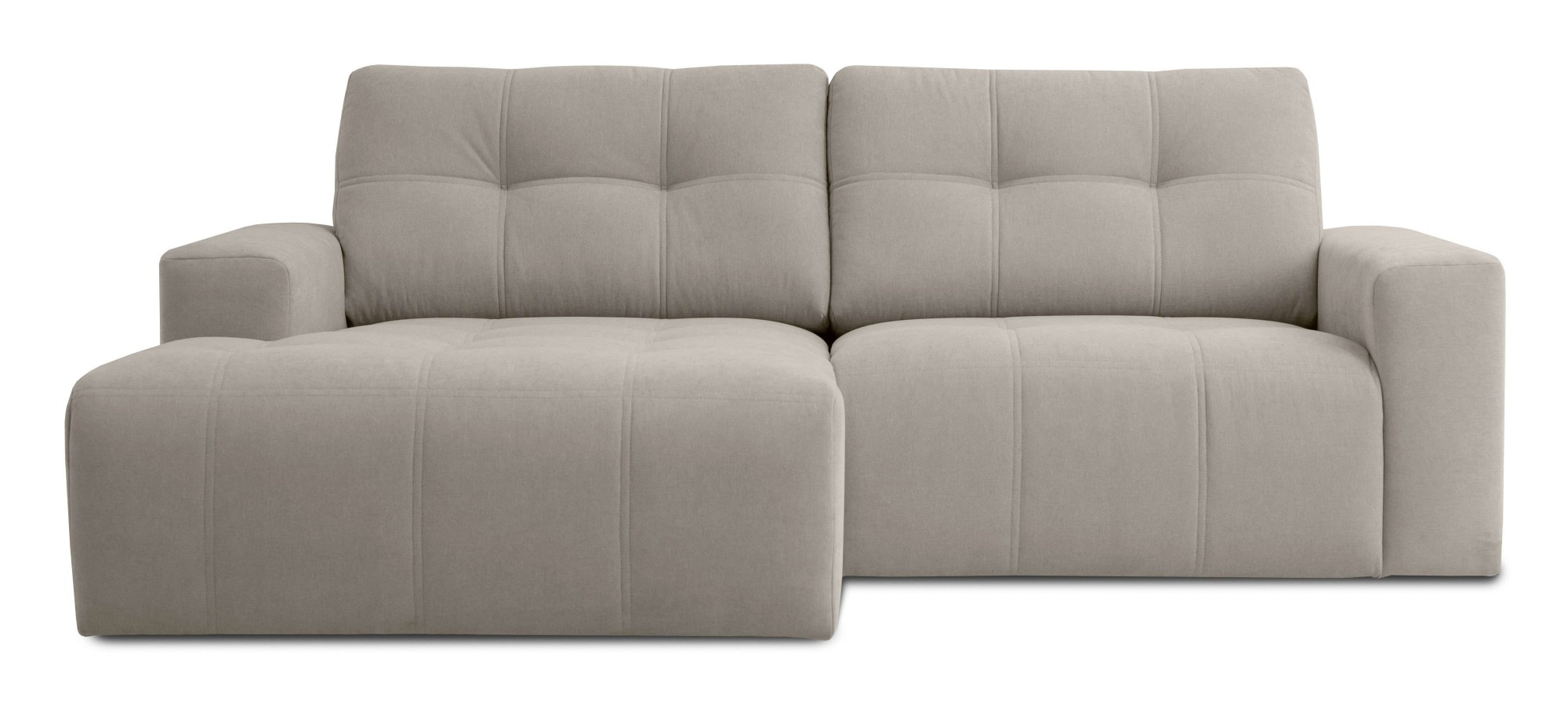 Home affaire Ecksofa »Tournon, Lounge-sofa, Breite 221 cm«, Chenille, mit Knopf- und Doppelsteppung, elegantes Aussehen