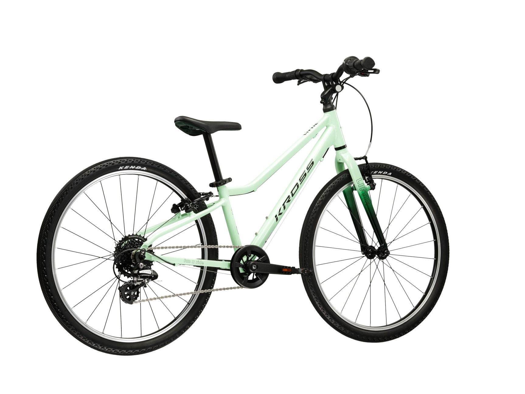 Kross Kinderfahrrad »KROSS Kinderrad 24" Lightweight Liftie 8 Gänge lila 2026« 8 Gang Shimano ALTUS RD-M310 Schaltwerk Kettenschaltung