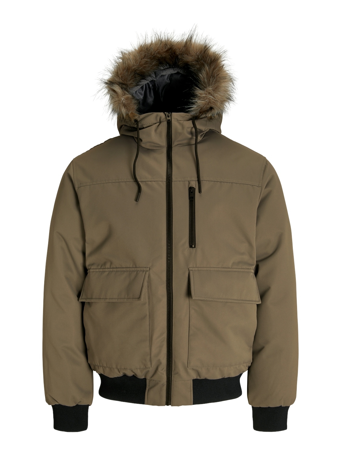 Jack & Jones Bomberjacke "JJCHARLIE DETACHABLE FAUX FUR BOMBER" mit Kapuze günstig online kaufen