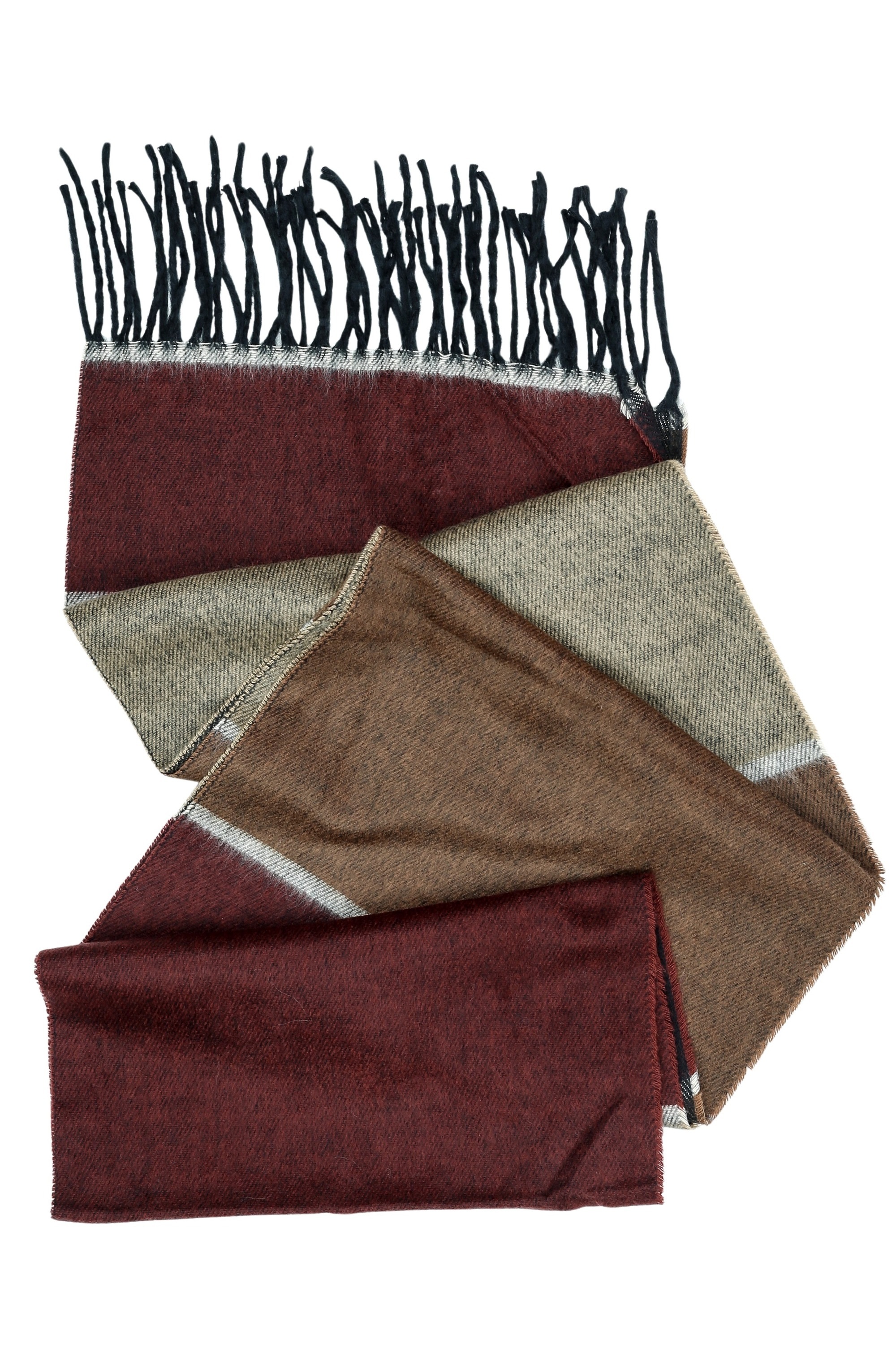 Thumbnail - COLLEZIONE ALESSANDRO Wollschal "Profession" 1 Stk. Made in Italy, Color Blocking