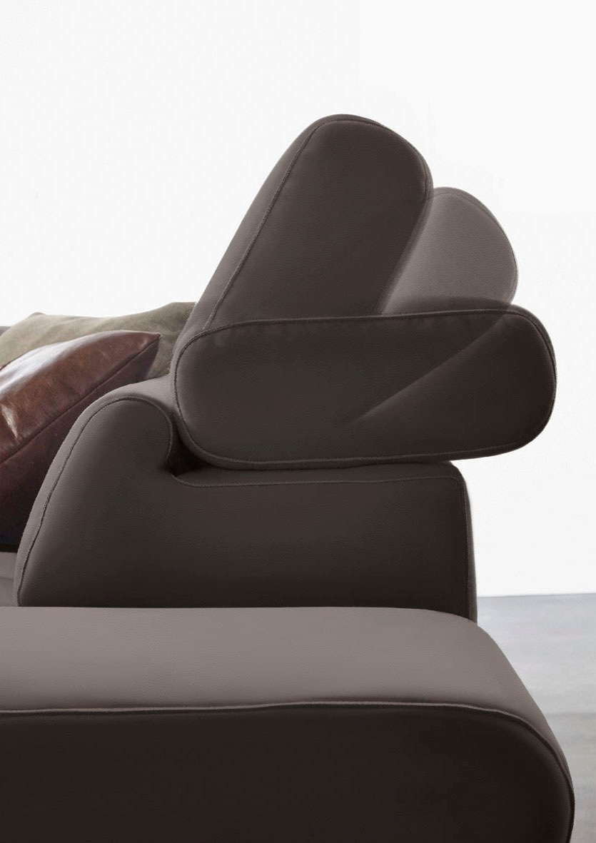 W.SCHILLIG Ecksofa »finn, toller Sitzkomfort, L-Form, hochwertige Verarbeitungsdetails«, German Design Award 2016, Fußgestell Chrom glänzend, Breite 281 cm