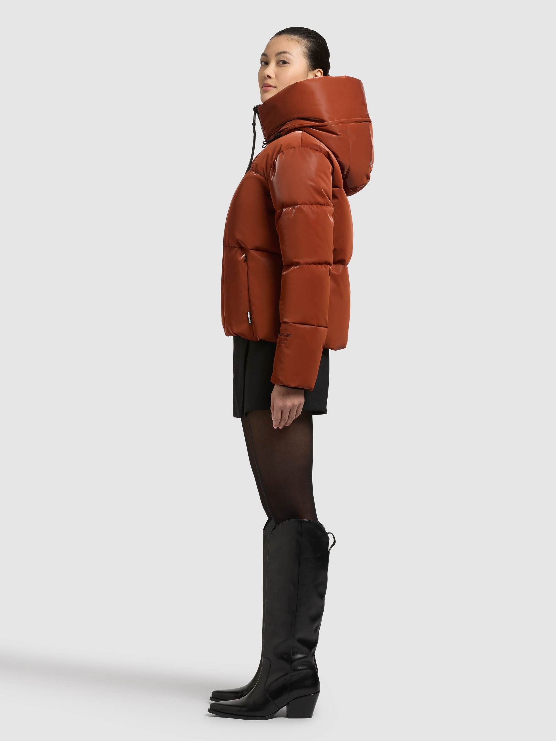 khujo Steppjacke »AUDREY SHINY« mit Kapuze