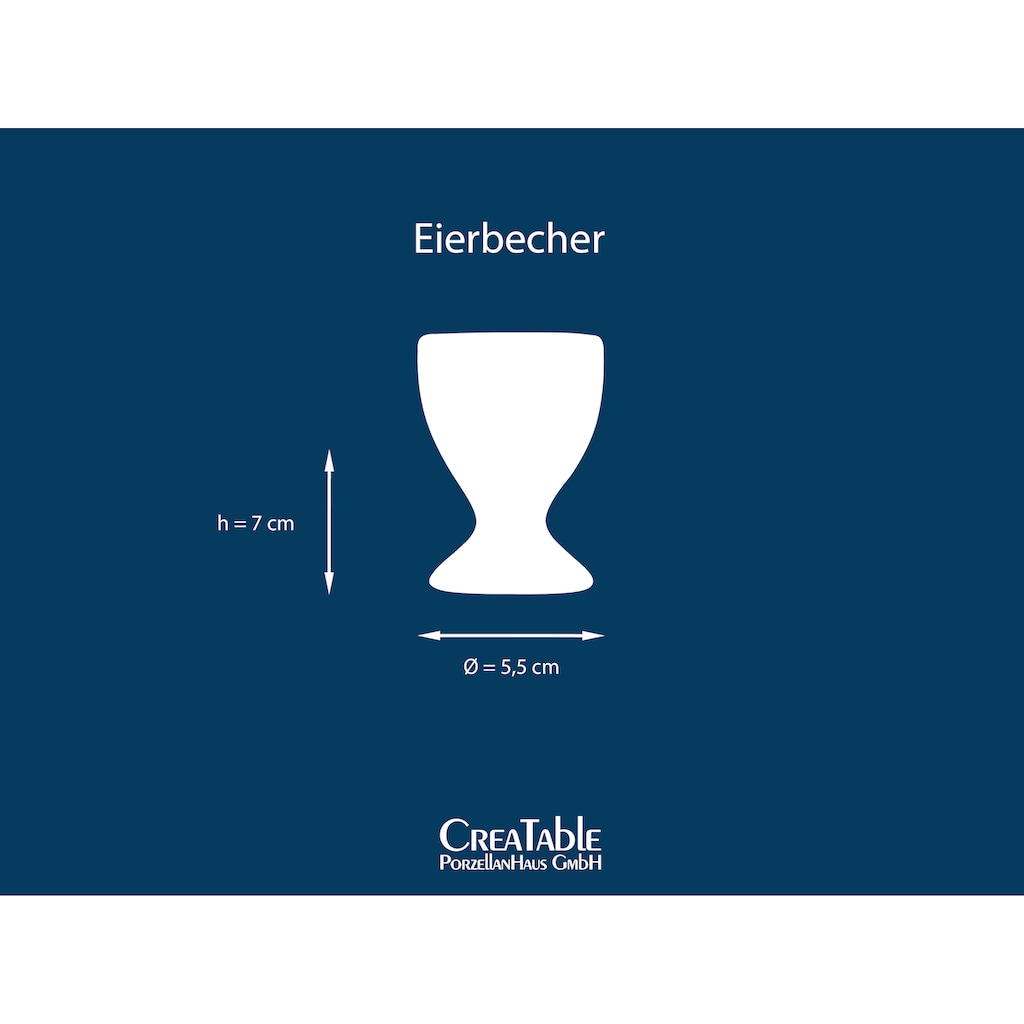 CreaTable Eierbecher »Nature Collection«, (Set, 6 tlg.)