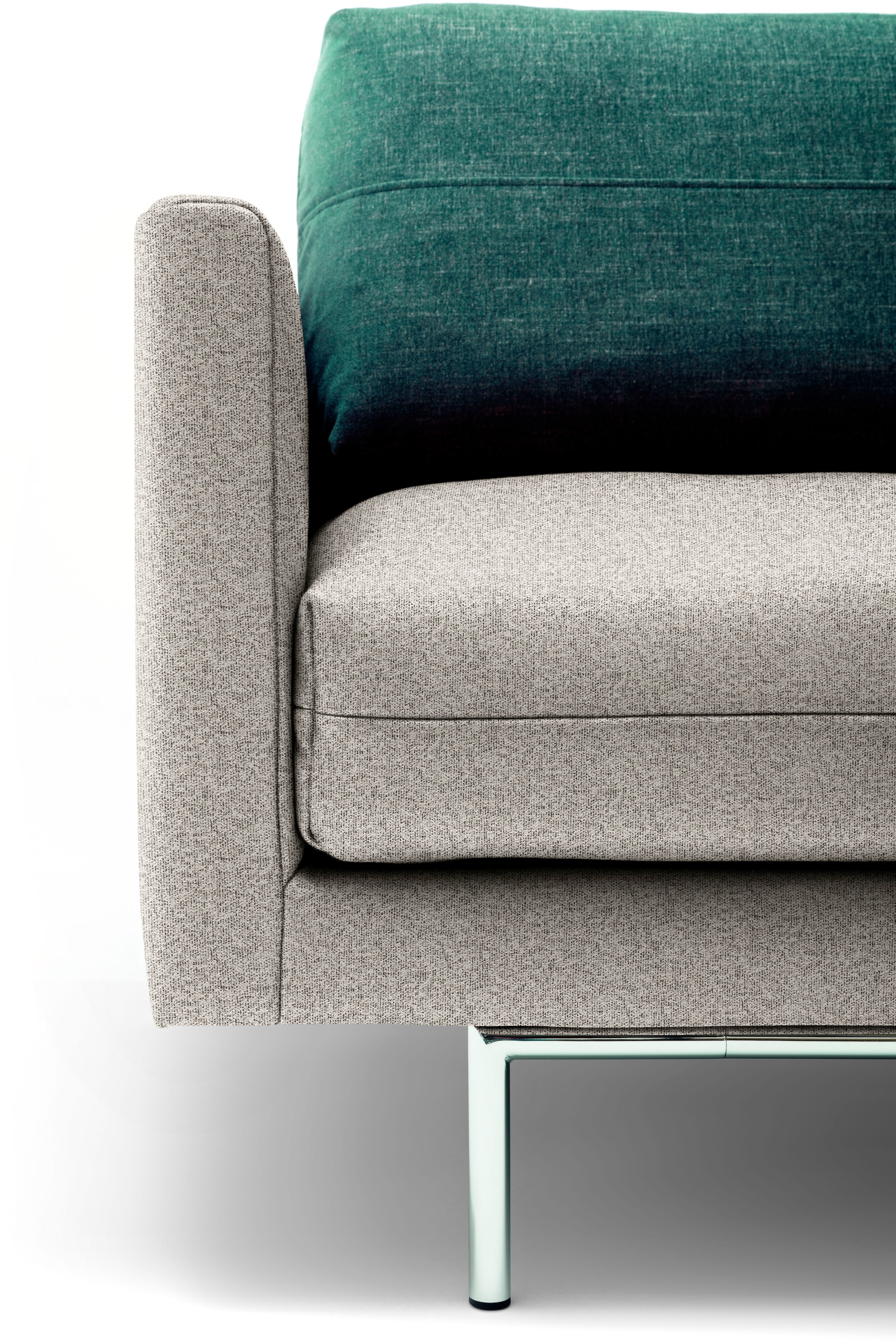 Creation BY ROLF BENZ 3,5-Sitzer »CR.414, Designsofa, edles Sofa, Loungesofa, Ledersofa, klares Design«, aus Leder oder Chenille, erstklassiger Sitzkomfort, legere Polsterung