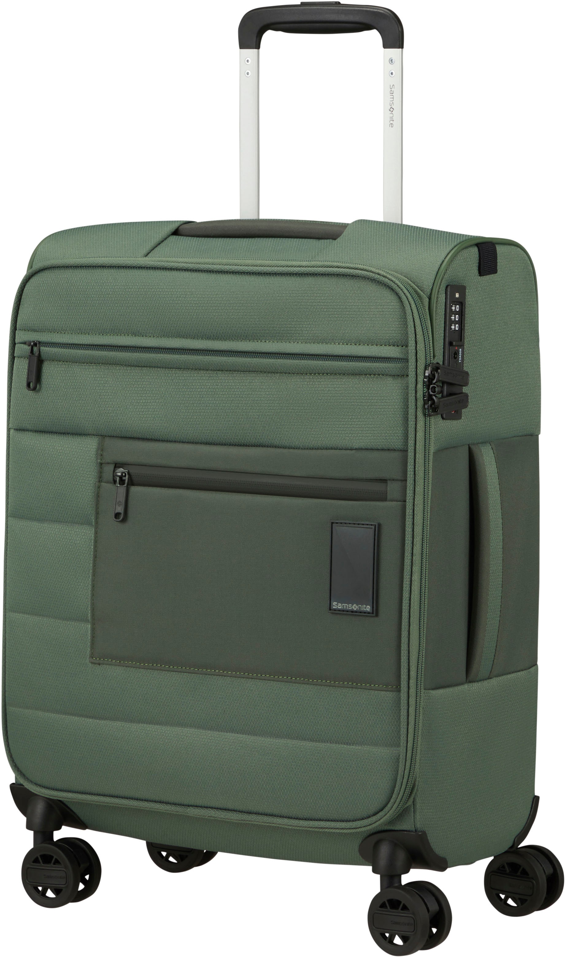 Samsonite Weichgepäck-Trolley »Vacay, pistachio green, 55 cm«, 4 Rollen, Handgepäck-Koffer Reisegepäck Reisekoffer TSA-Zahlenschloss