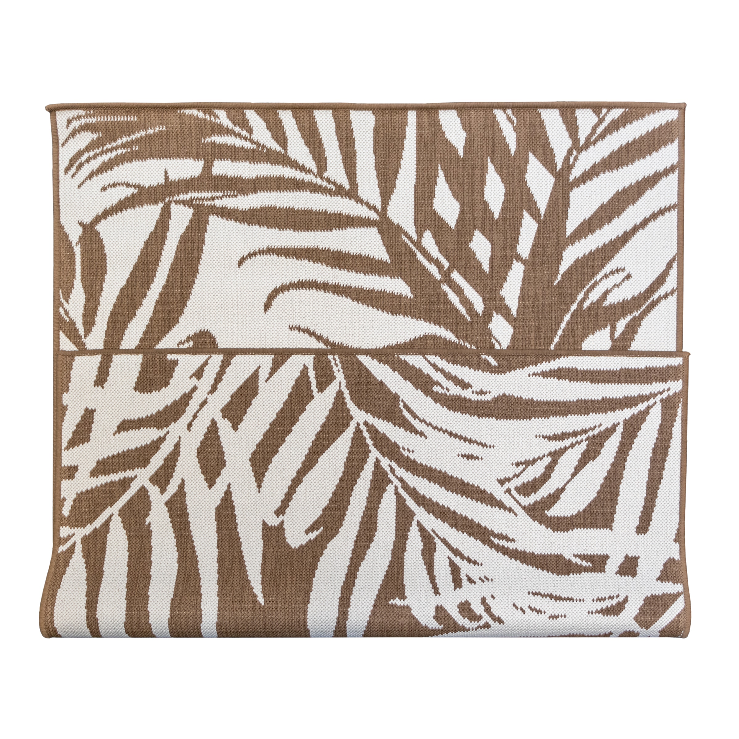 Primaflor-Ideen in Textil Teppich »Outdoorteppich REVERSO - Palm Tree«, rechteckig, 5 mm Höhe, Wendeteppich, Palmblätter, In- und Outdoor geeignet, wasserfest