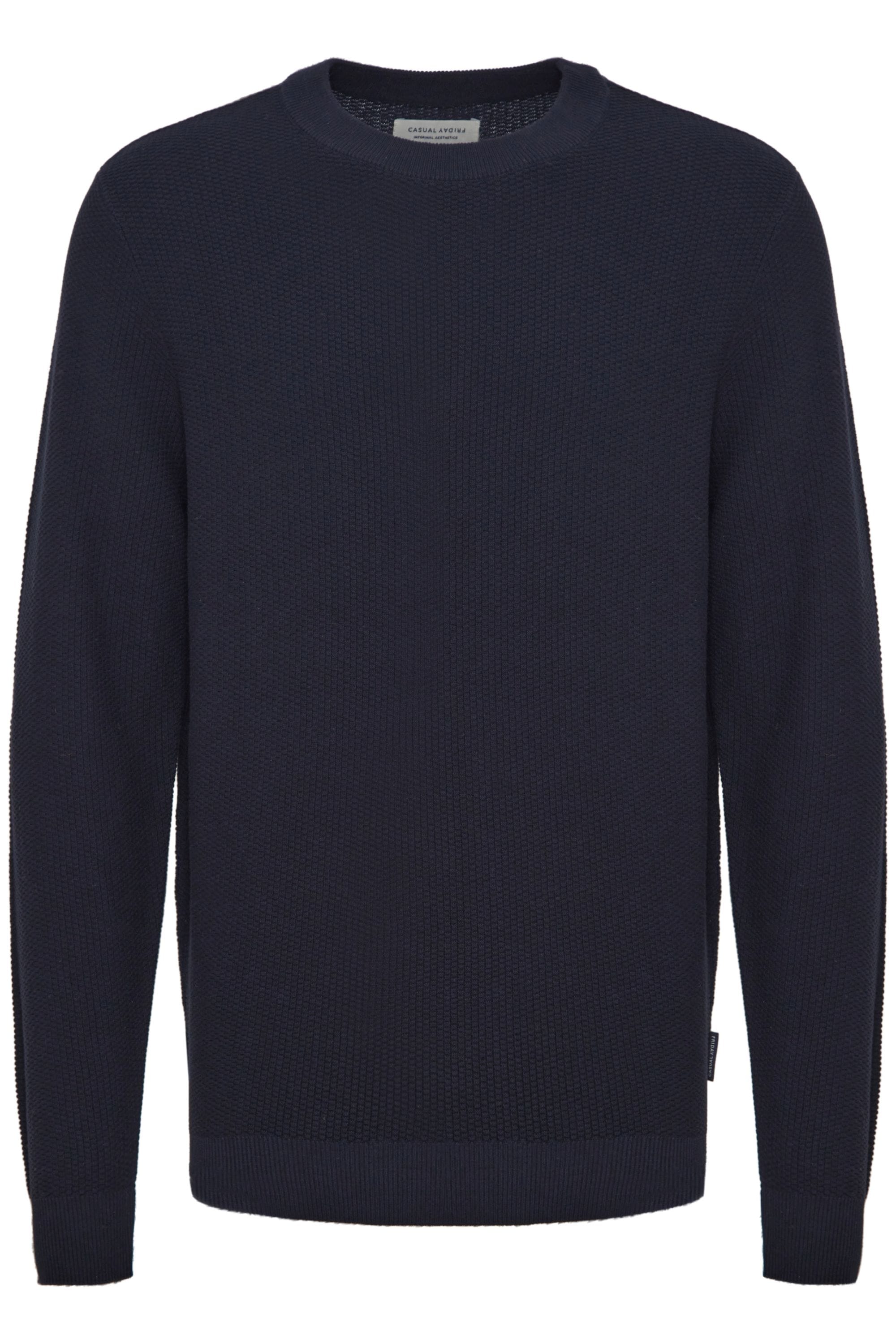 Casual Friday Strickpullover "Strickpullover CFKARL 0160 structured crew ne günstig online kaufen