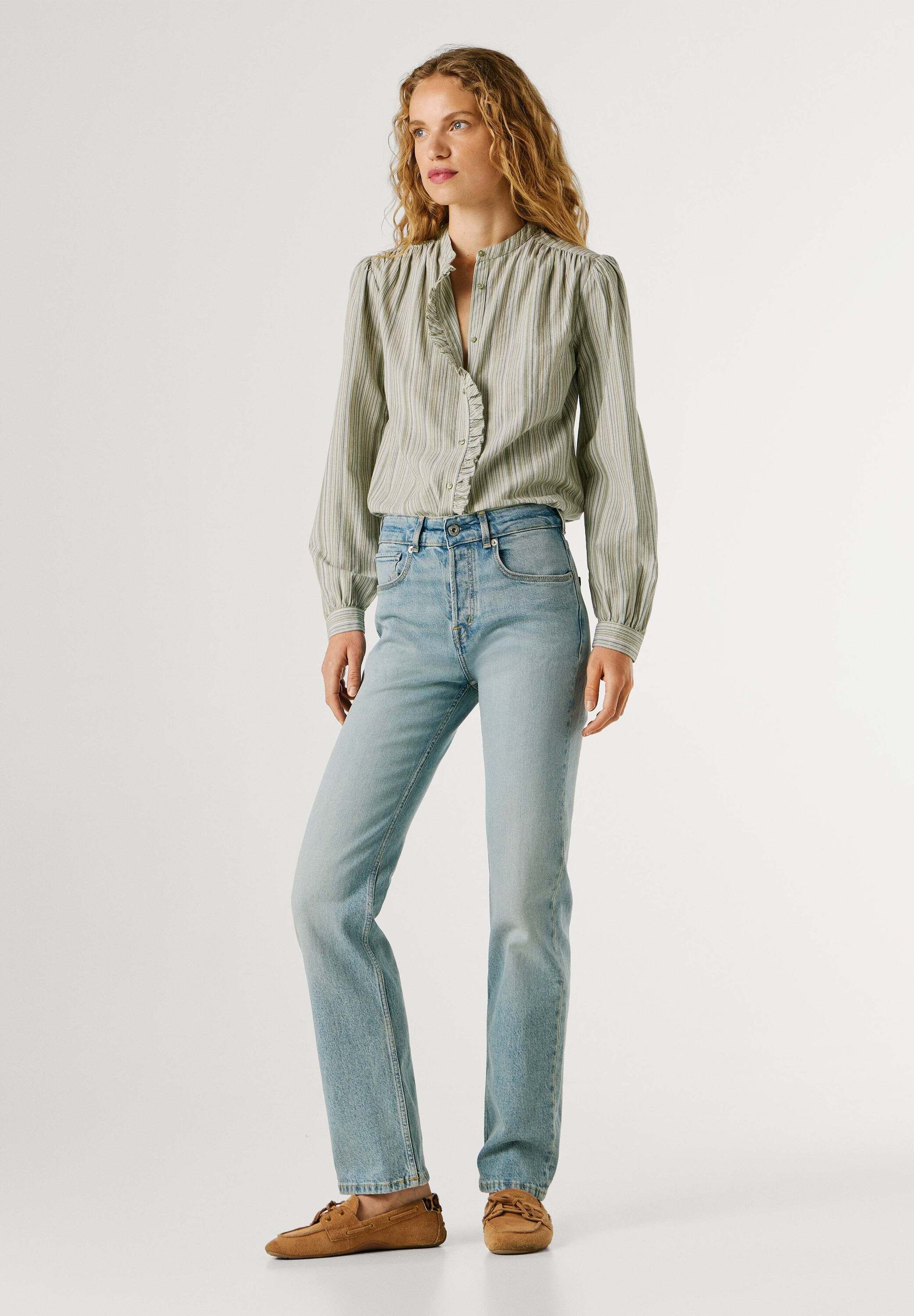 Pepe Jeans Straight-Jeans »trousers STRAIGHT MW ARROW SUMMER STONE«